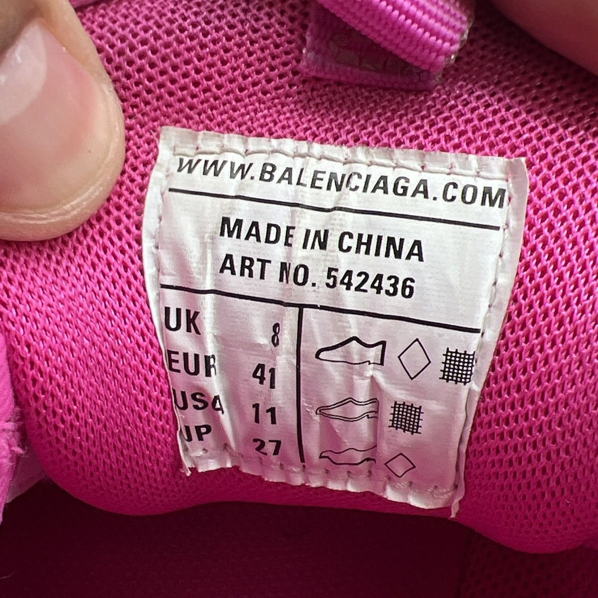 Balenciaga Balenciaga Wmns track sneaker white fluo pink Size US 11 / EU 44 - 9 Thumbnail