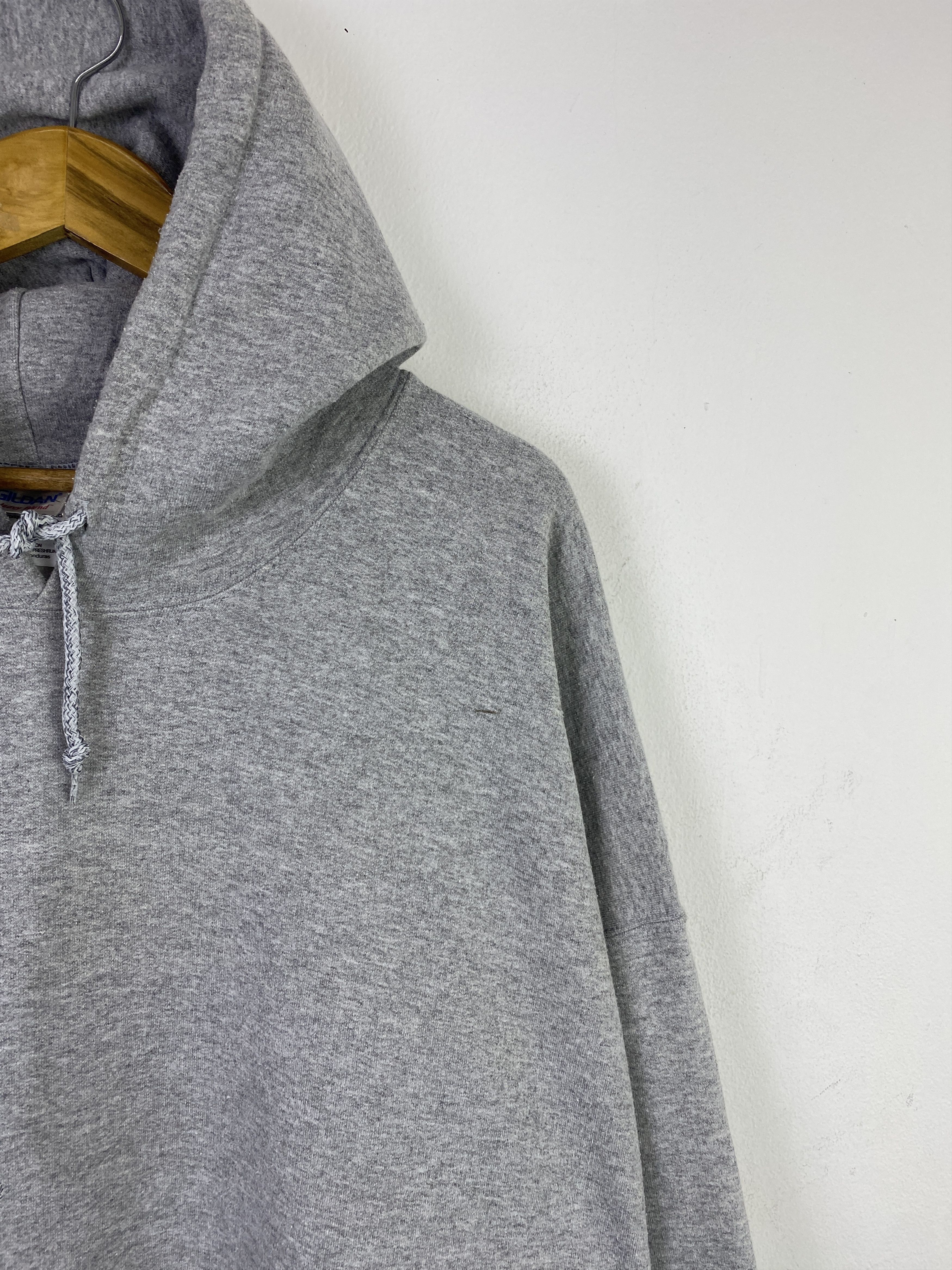 Gildan Vintage Gildan Plain Pullover Oversized Hoodie SH0395 Size US XXL / EU 58 / 5 - 2 Thumbnail