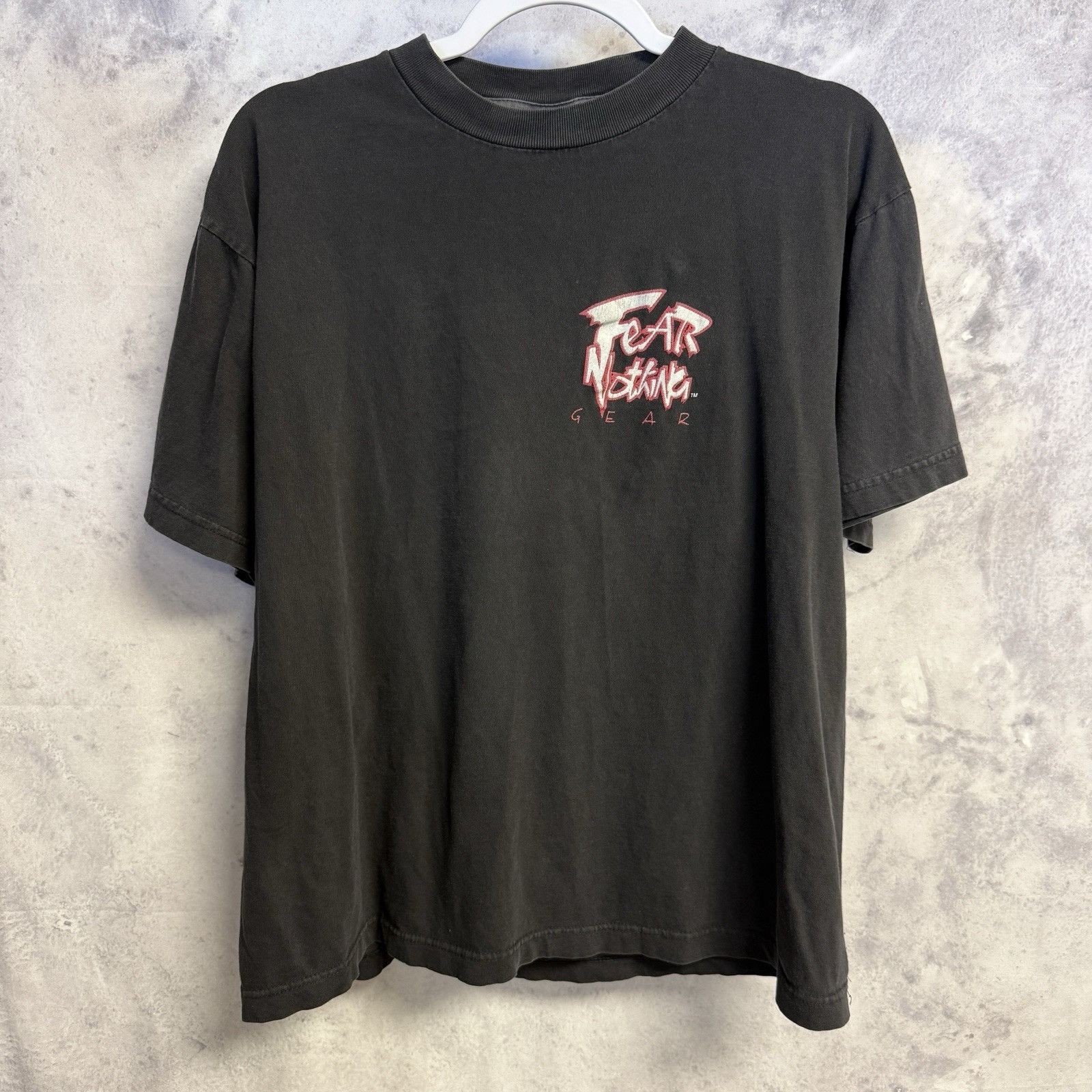 Vintage Vintage American Thunder Nothing to Fear T Shirt Mens Large Size US L / EU 52-54 / 3 - 2 Thumbnail