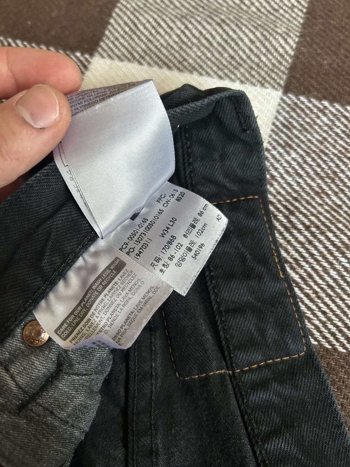 Levi's Levis Custom Painted Art Omni-maska x snake jeans 🐍 Size US 32 / EU 48 - 6 Thumbnail