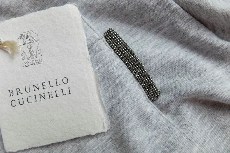 Brunello Cucinelli Brunello Cucinelli Gray Hooded Sweatshirt Size US S / EU 44-46 / 1 - 1 Thumbnail
