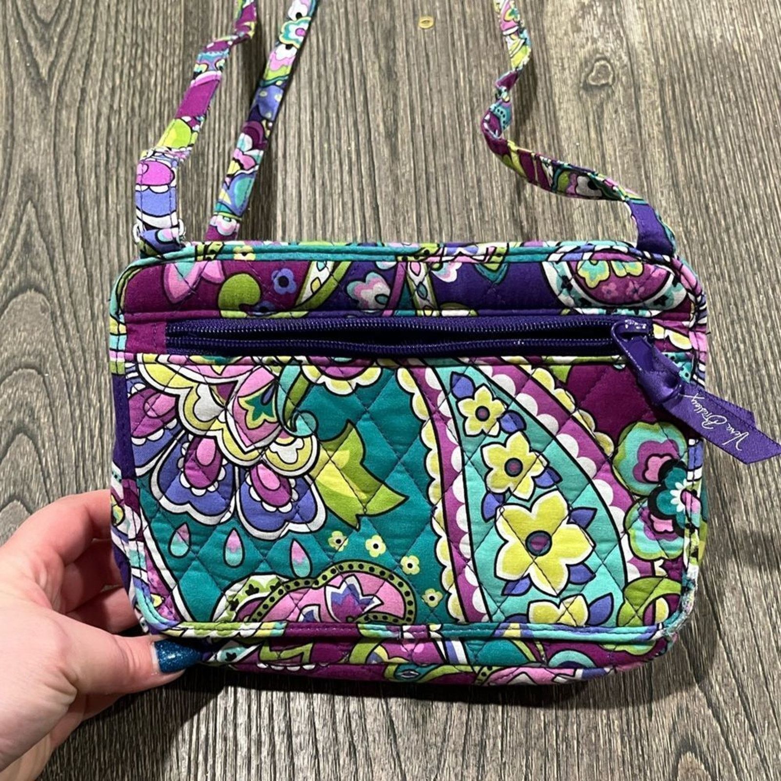 Vera Bradley Vera Bradley Crossbody Bag Floral Paisley Quilted Flap Front Size ONE SIZE - 2 Thumbnail
