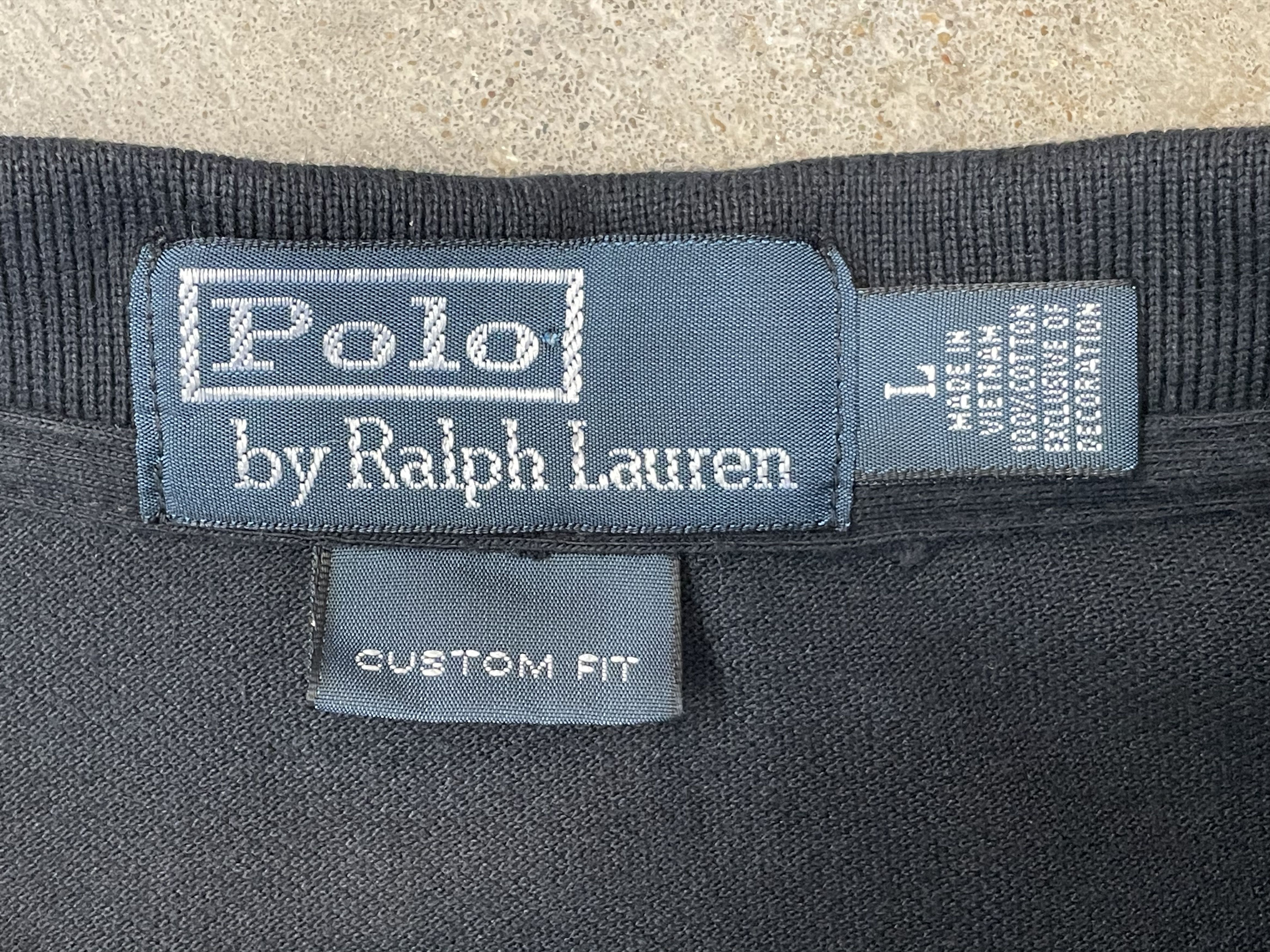 Ralph Lauren Polo by Ralph Lauren Men's Black Short Sleeve Polo Shirt L Size US L / EU 52-54 / 3 - 9 Thumbnail
