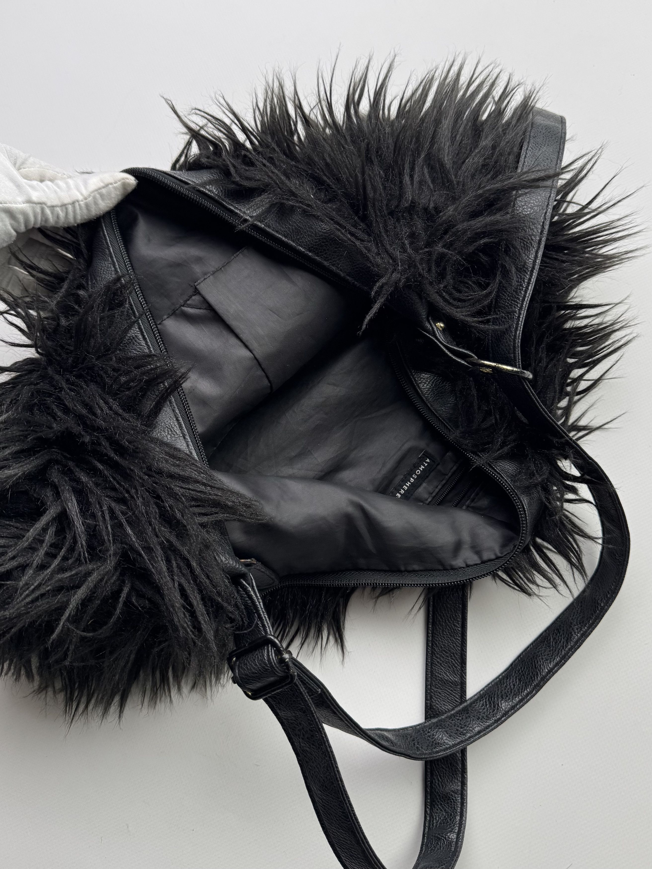 Vintage Vintage Fluffy Faux Fur Bag B573(V321)E2 Size ONE SIZE - 8 Thumbnail