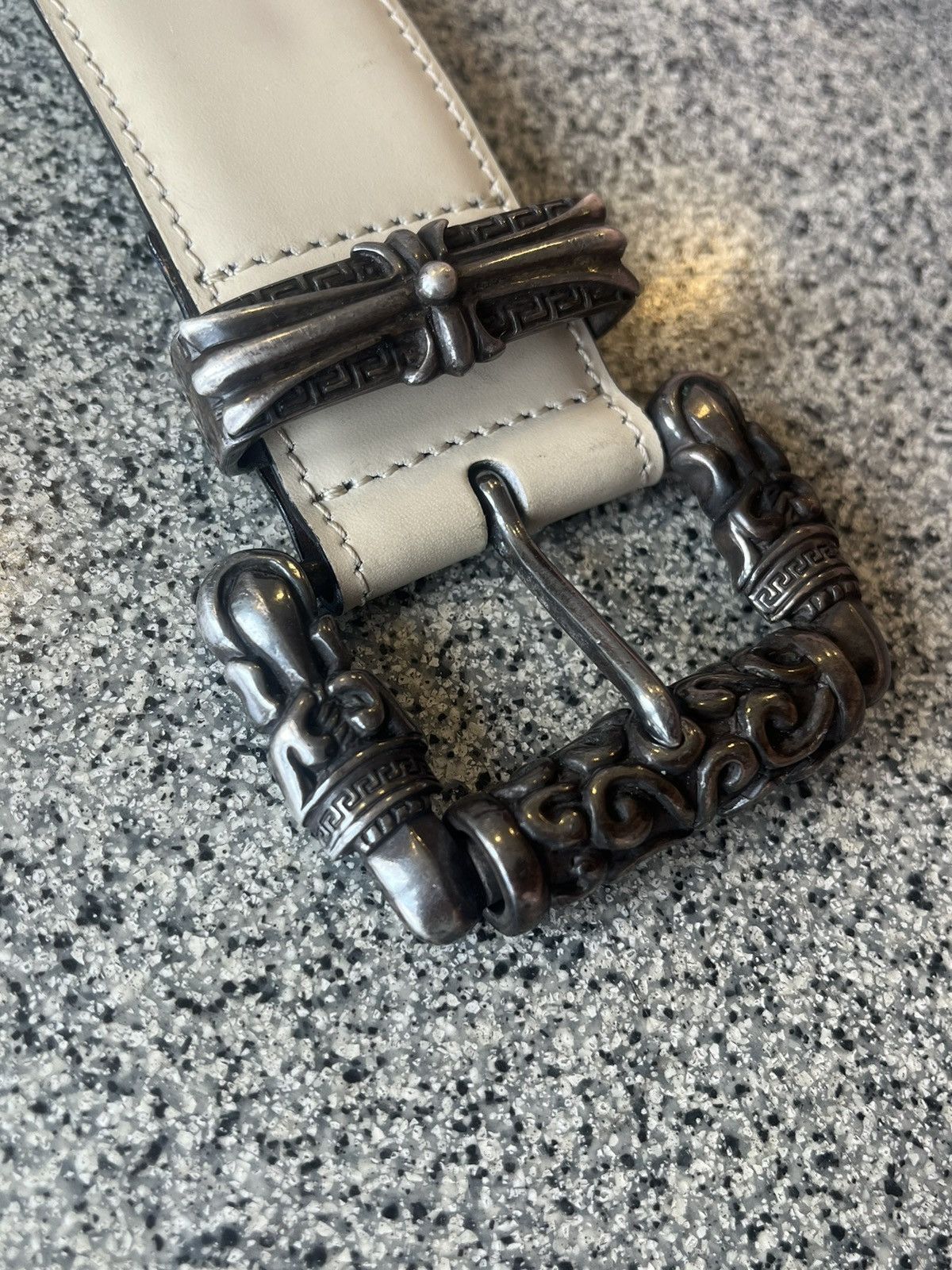 Versace Vintage Gianni Versace Gothic Roller Belt Size 36 - 3 Thumbnail