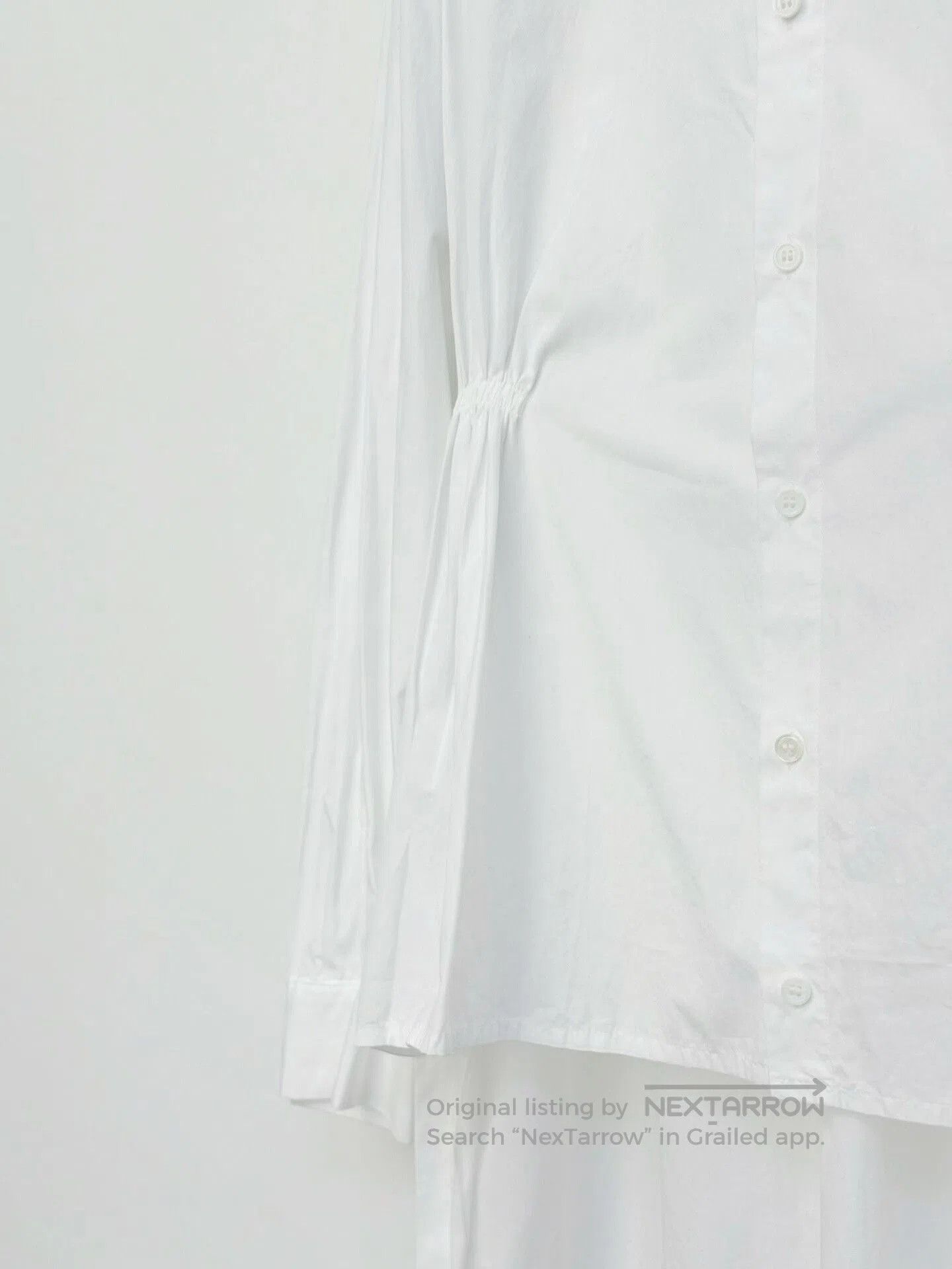 Yohji Yamamoto Yohji Yamamoto White Asymmetrical Shirt. Size L / US 10 / IT 46 - 5 Thumbnail