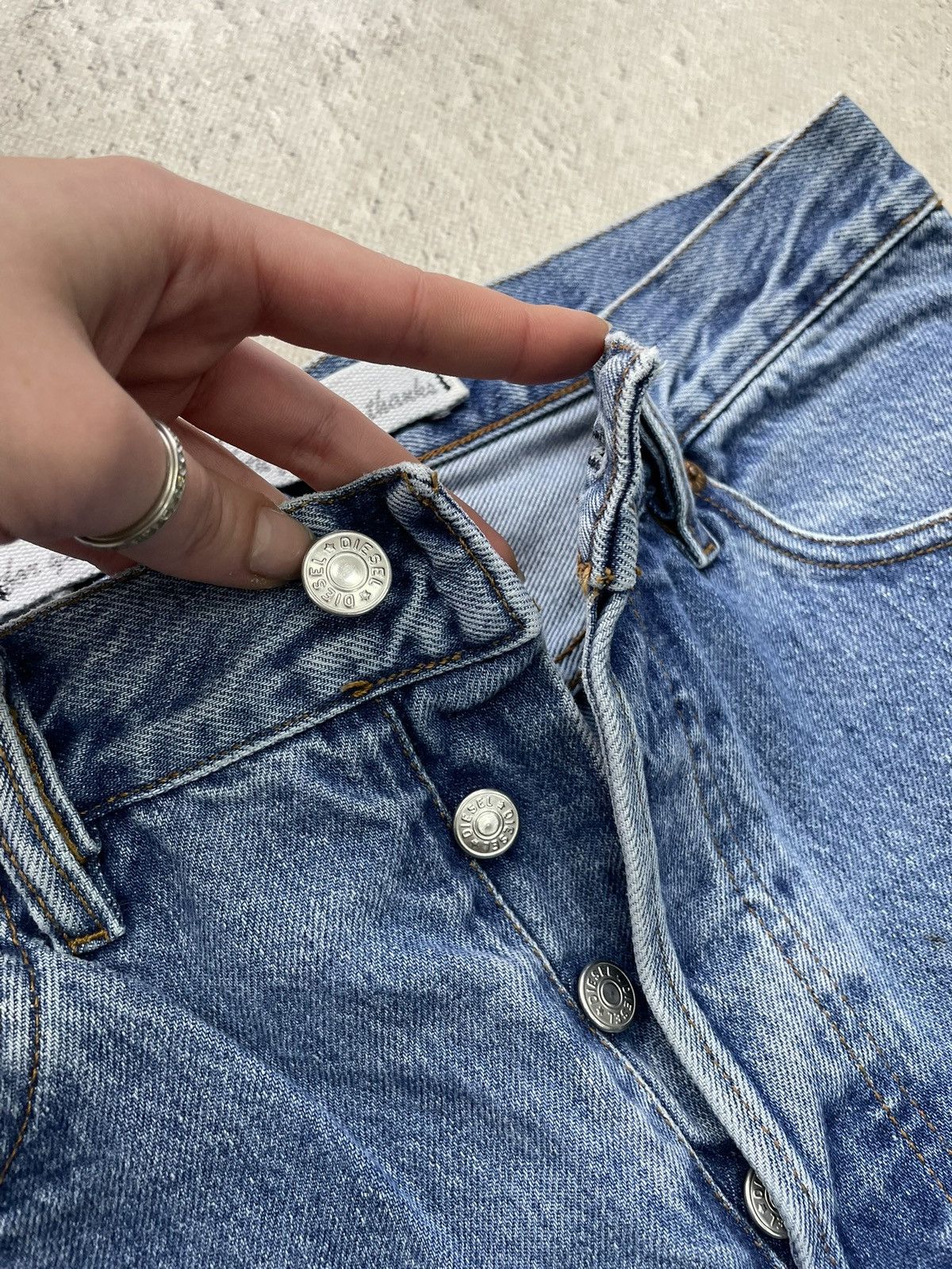 Diesel Diesel retro Blue Denim Jeans Classic Italy Y2K Size US 31 - 5 Thumbnail