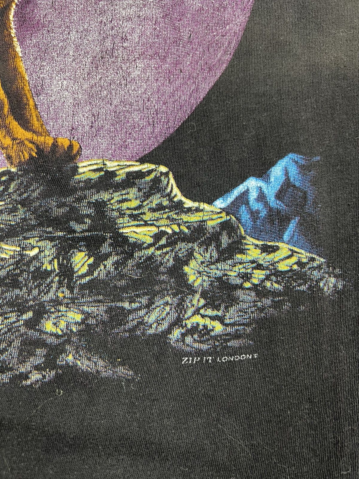 Vintage Vintage Call Of The Wild Faded Nature Wolf Moon Y2K Tee Size US XL / EU 56 / 4 - 5 Thumbnail