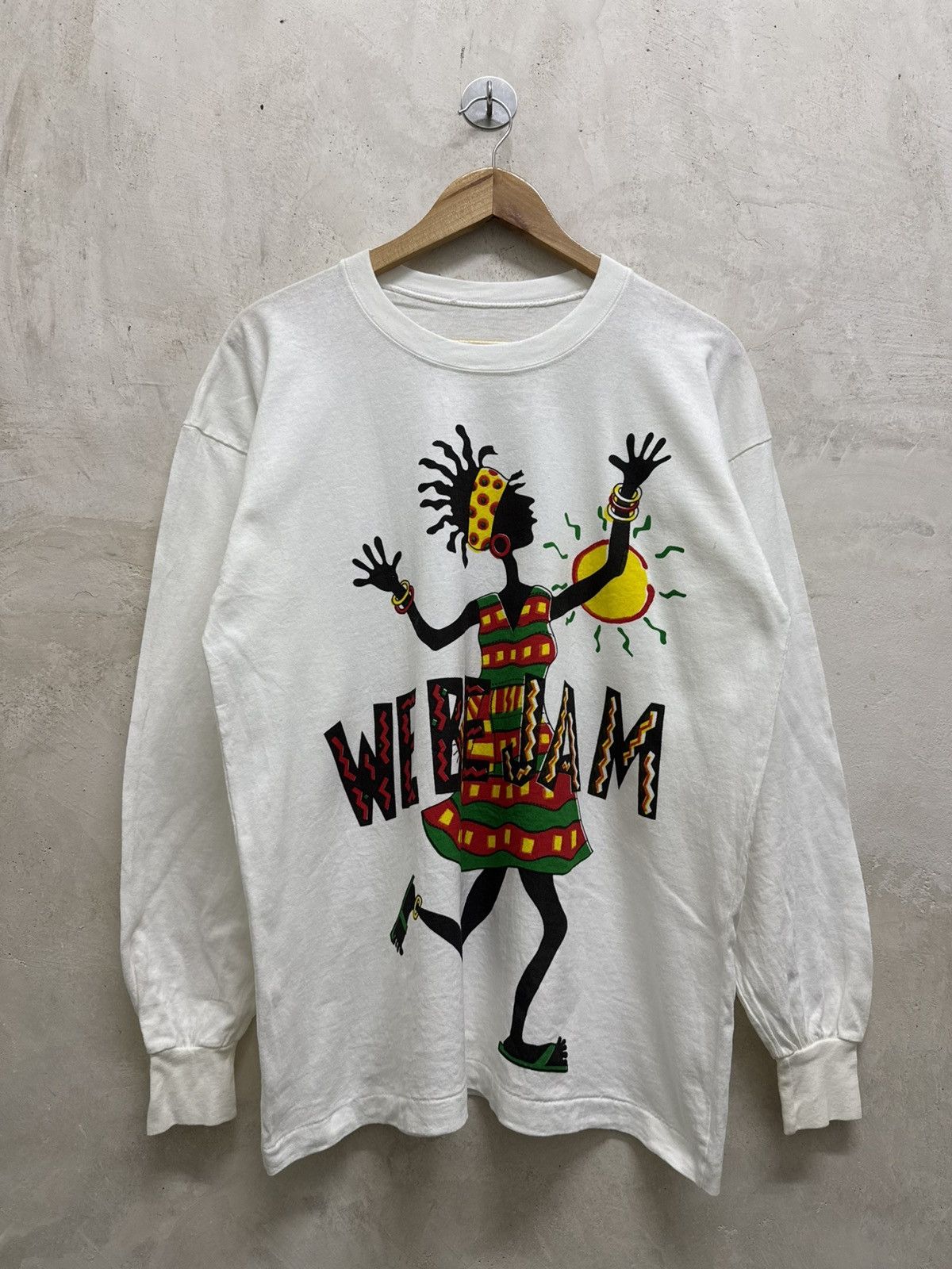 Vintage Reggae Rasta “we be jam” Long Sleeve Shirt