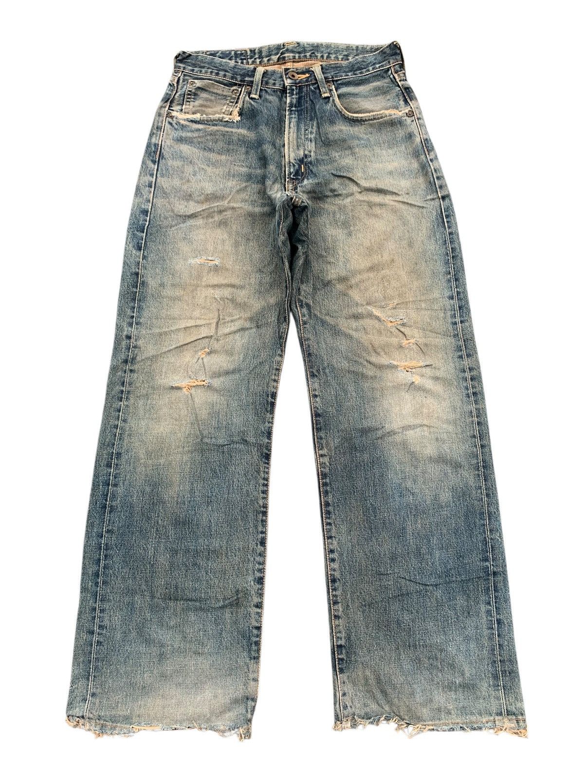 Kapital VINTAGE EDWIN 505 SELVEDGE RUSTY JAPANESE DISTRESSED DENIM Size US 28 / EU 44 - 1 Thumbnail