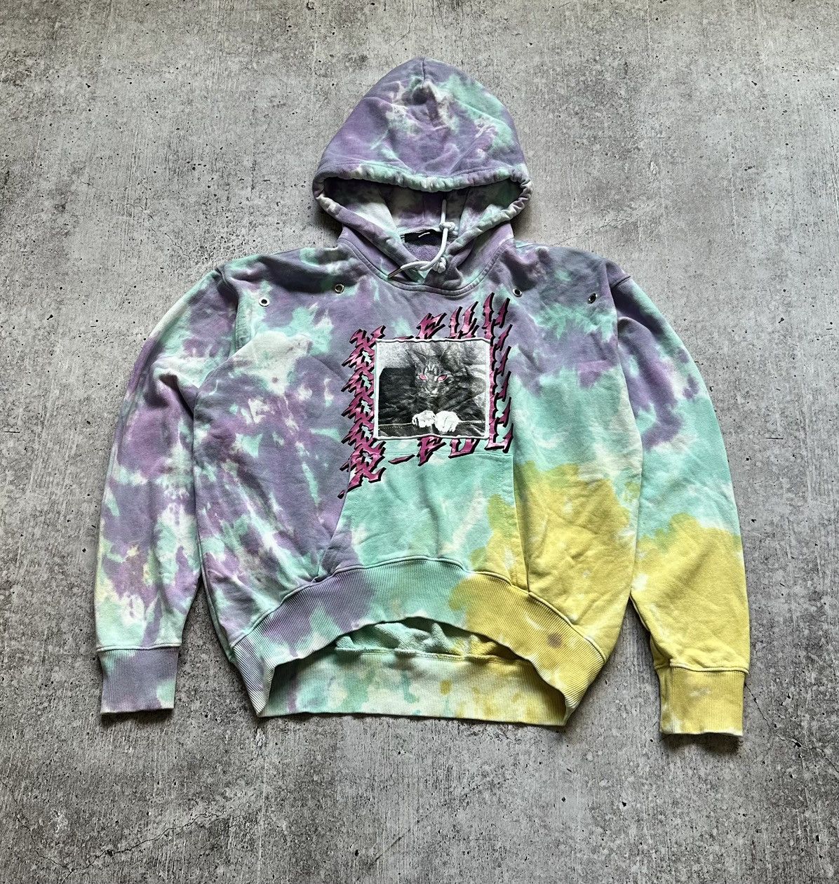 Diesel DIESEL HOOK TIE-DYE OVERSIZED HOODIE Size XS / US 0-2 / IT 36-38 - 1 Thumbnail