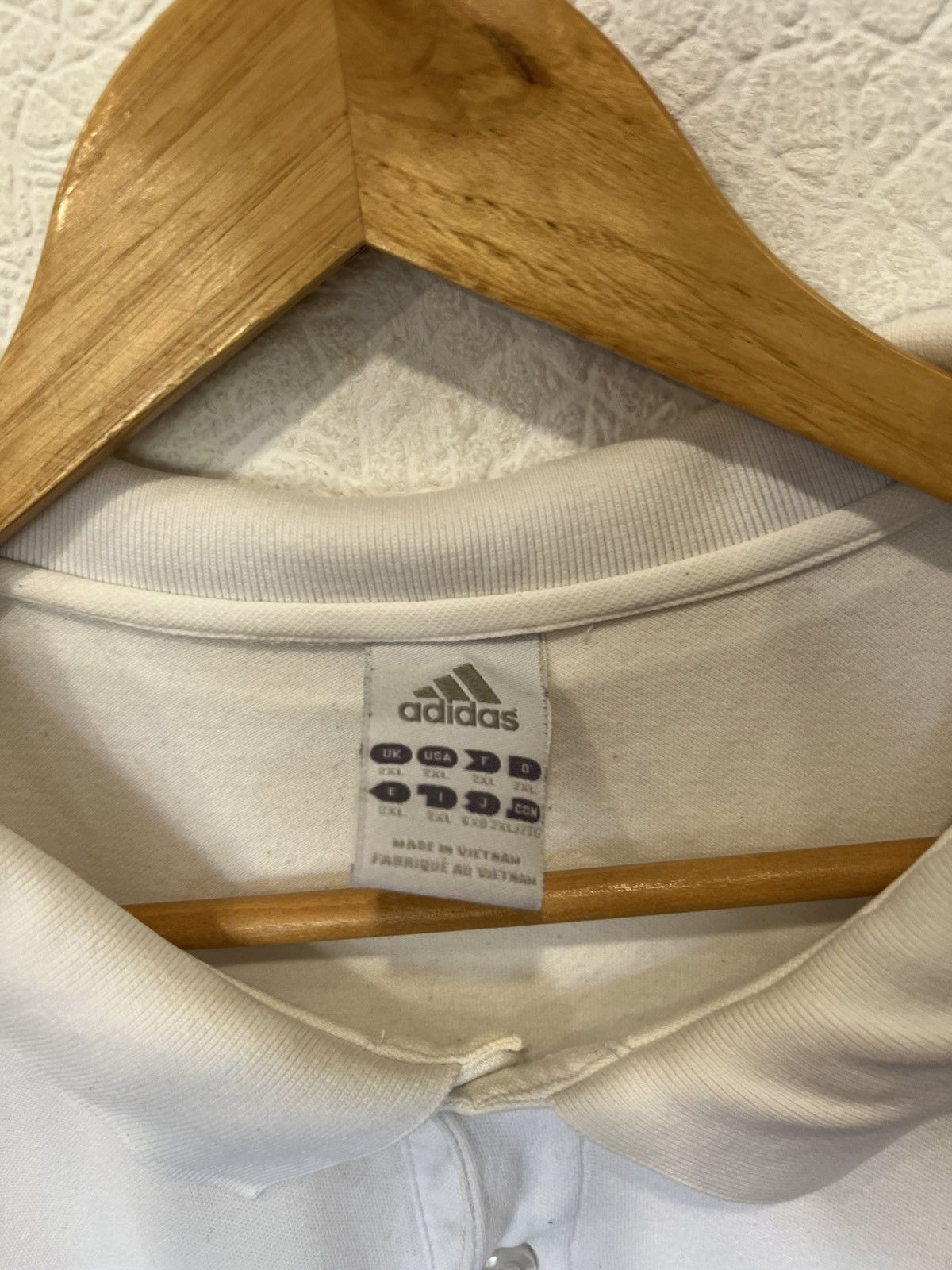 Adidas Adidas AC Milan White Polo Shirt Mens Football Soccer Size US XXL / EU 58 / 5 - 3 Thumbnail