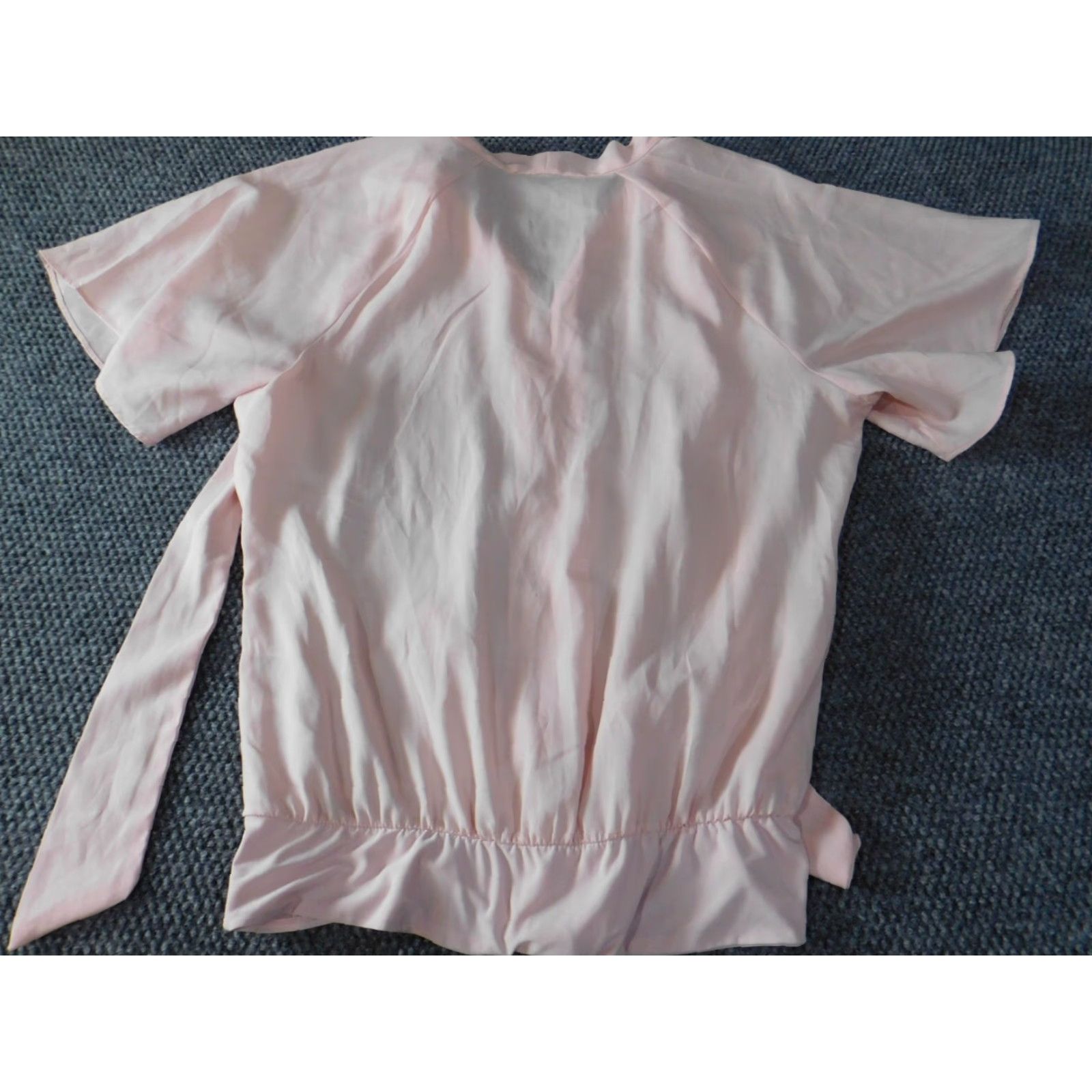 Vintage New York and Company Womens blouse Large pink top pullover 7th avenue Size L / US 10 / IT 46 - 7 Thumbnail