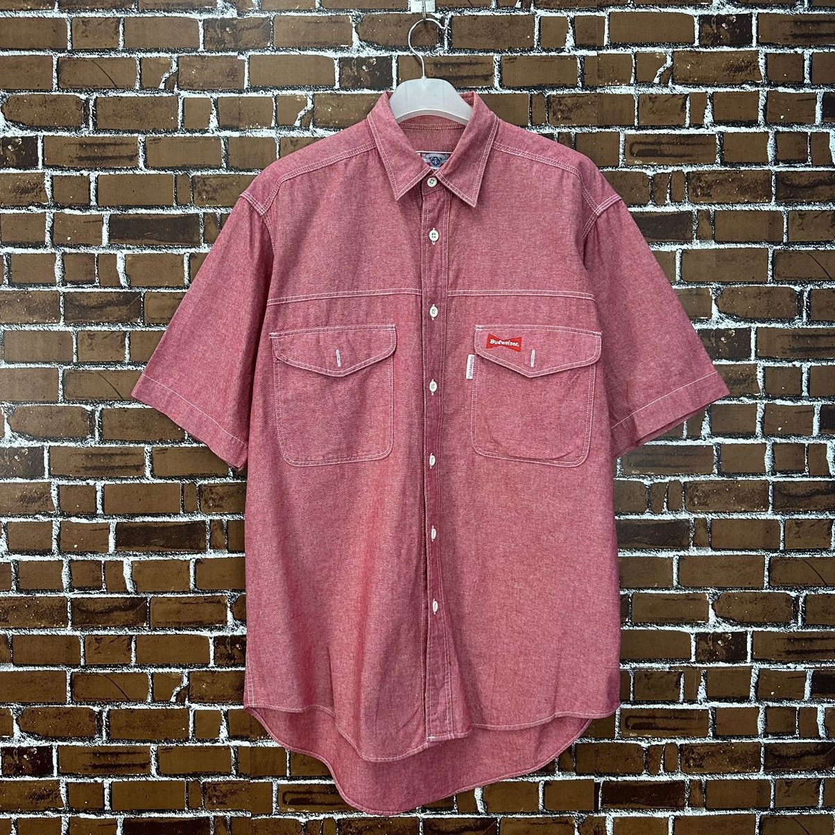 Budweiser Budweiser Vintage Button Shirt A845 Size US L / EU 52-54 / 3 - 1 Thumbnail