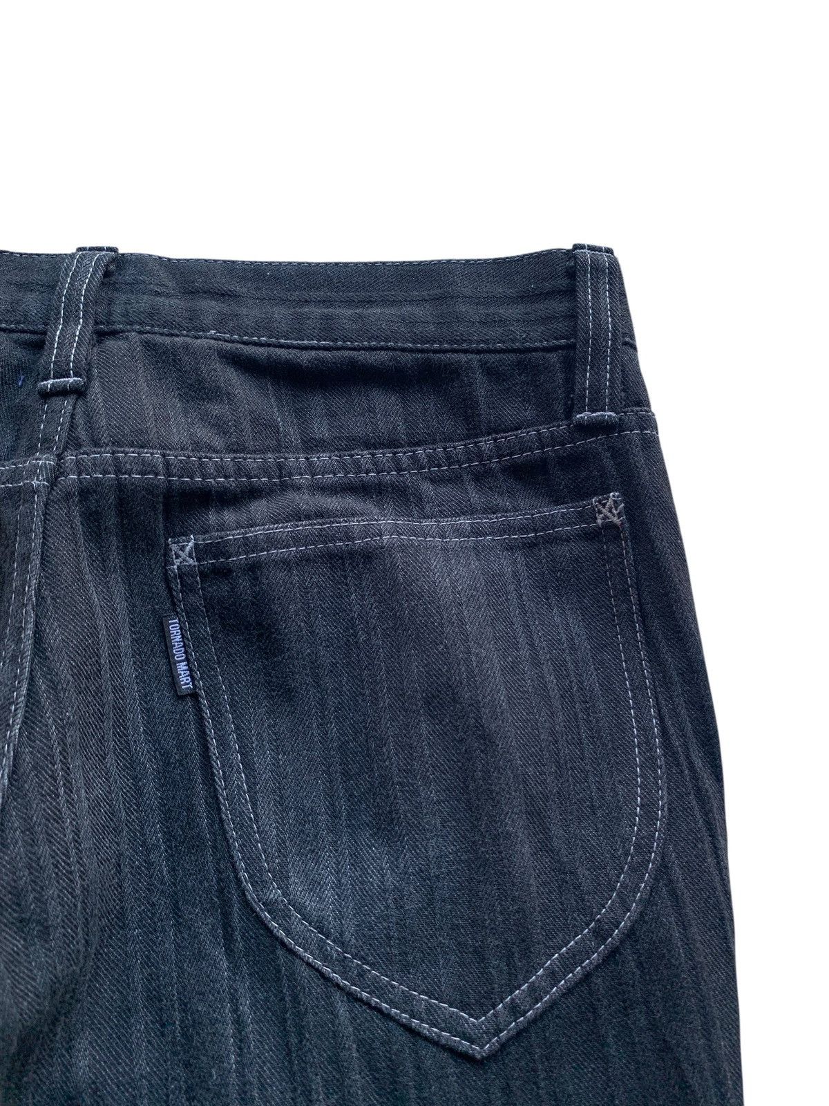 Tornado Mart TORNADO MART FLARE LACE UP PUNK KMRII STYLE RARE DENIM Size US 31 - 11 Thumbnail