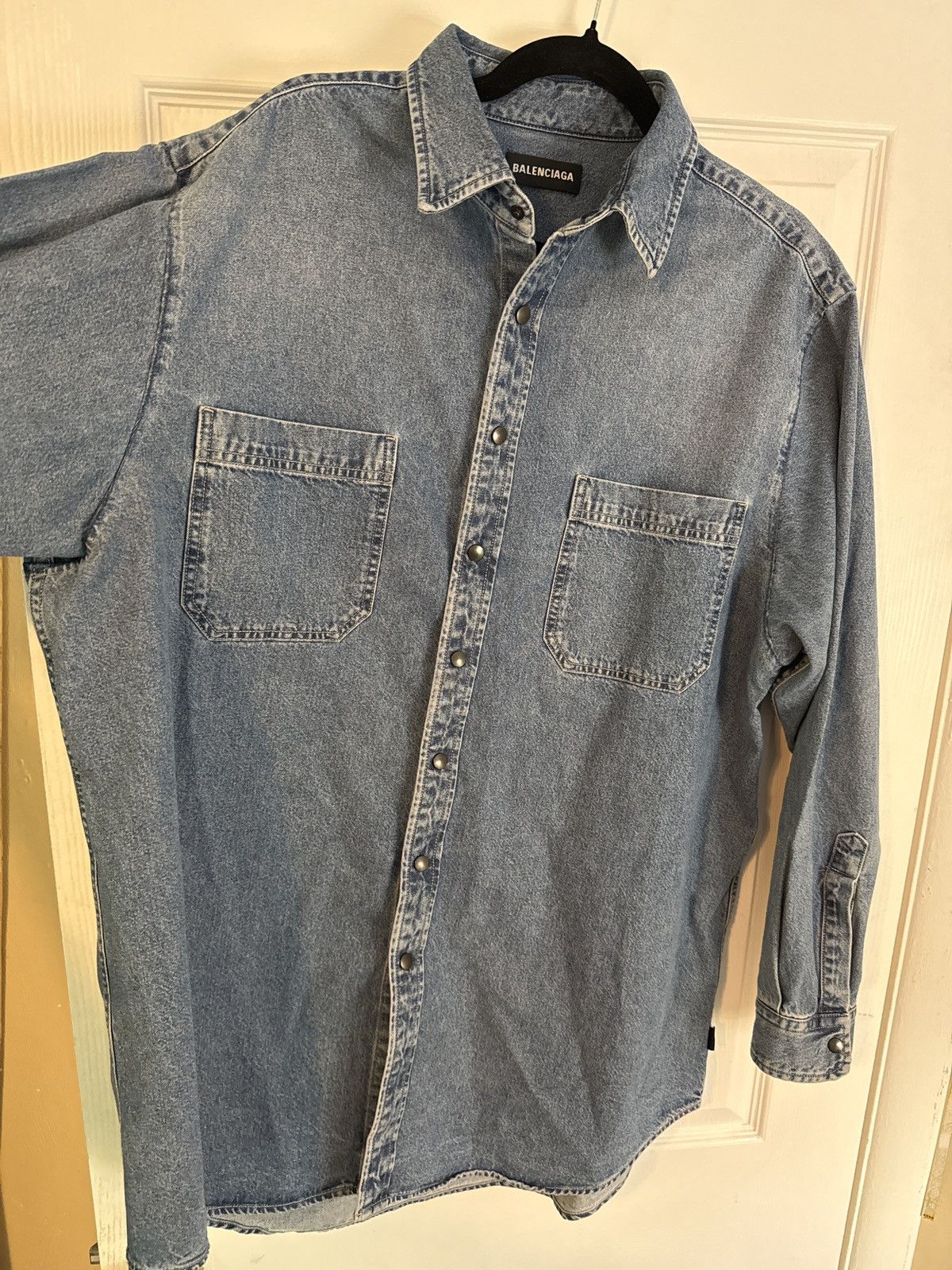 Balenciaga Balenciaga Oversized Denim Jacket Size US M / EU 48-50 / 2 - 2 Thumbnail