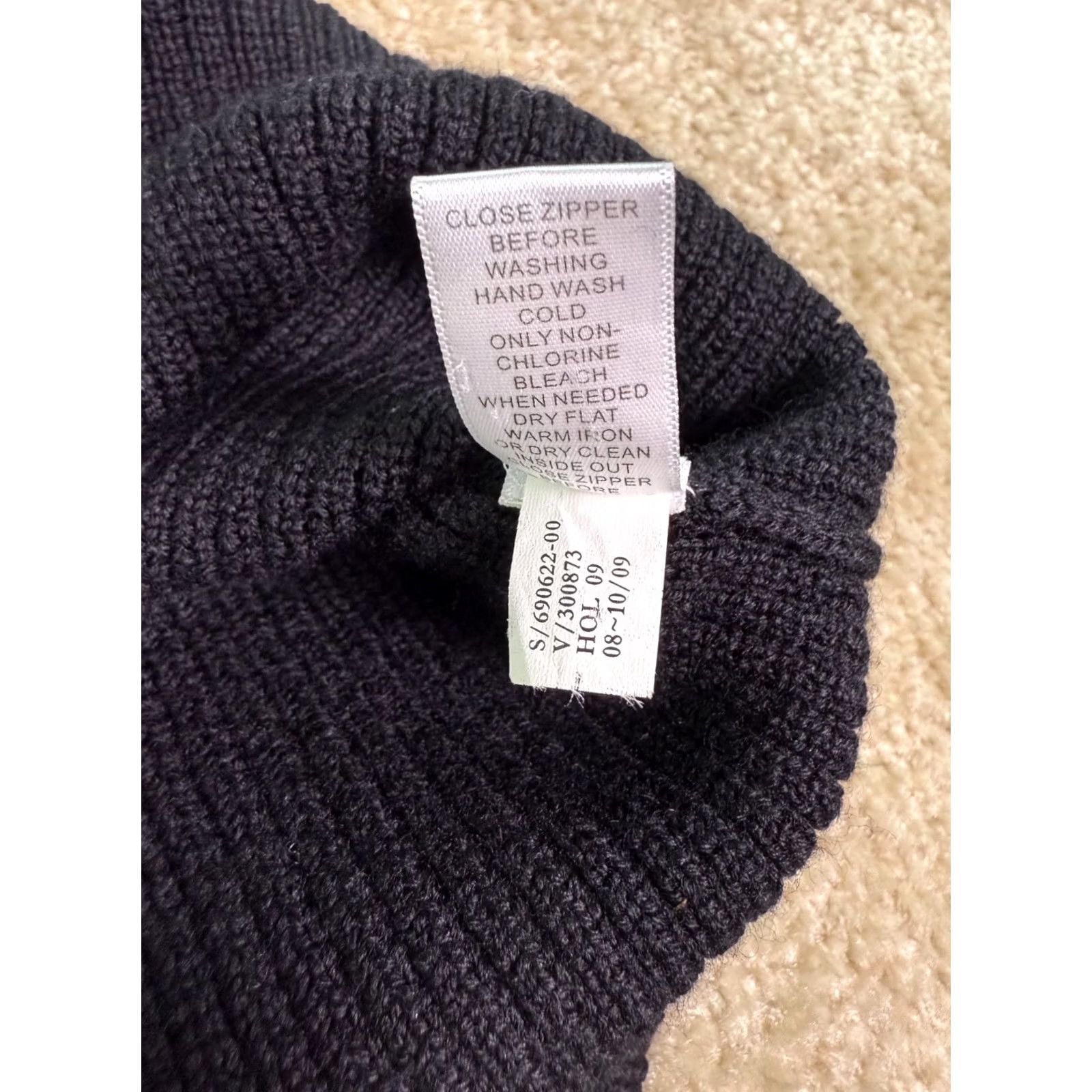 Banana Republic Banana Republic Wool Quarter Button Pullover Sweater Mens XL Black E230 - Classic Size US XL / EU 56 / 4 - 3 Thumbnail