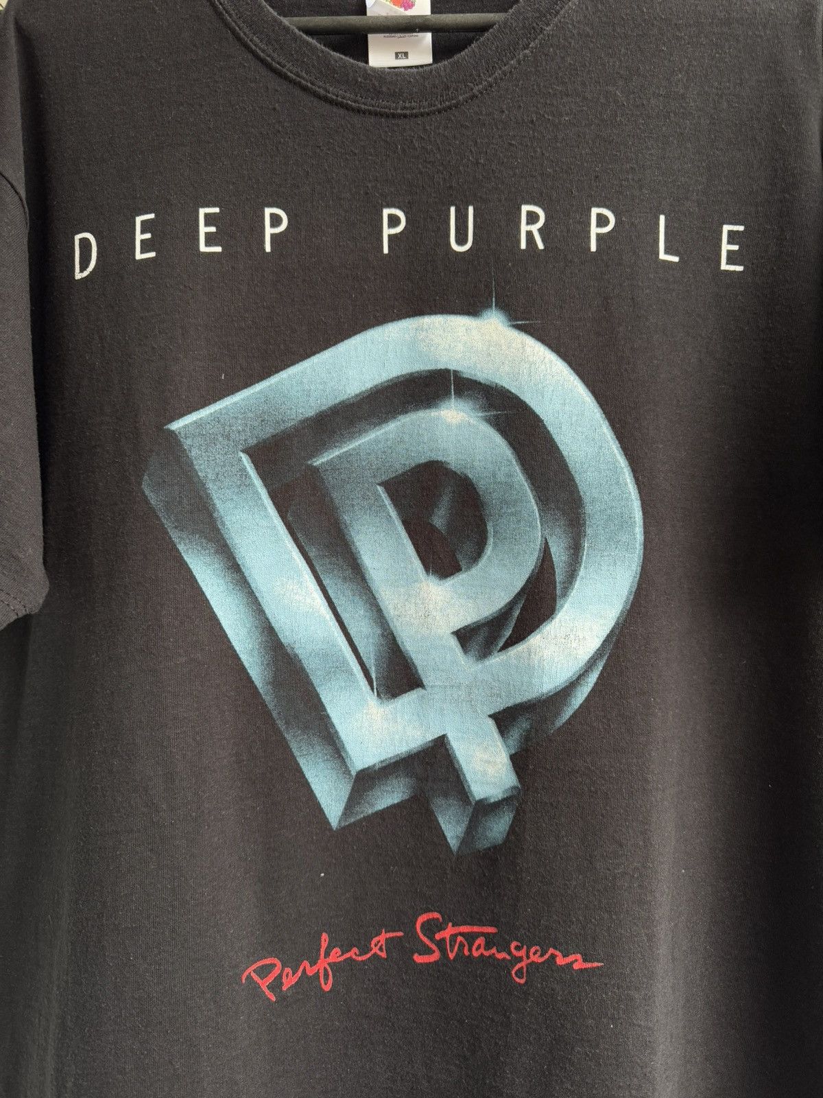 Band Tees × Vintage VINTAGE DEEP PURPLE PERFECT STRANGER TEE Size US XL / EU 56 / 4 - 4 Thumbnail