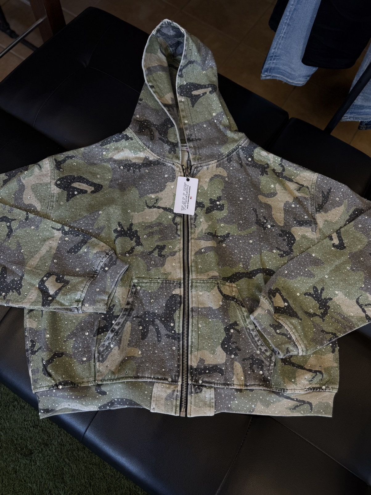 Vale Valley Green Camo Crystal Hoodie Size XXL (NEW) Size US XXL / EU 58 / 5 - 2 Thumbnail