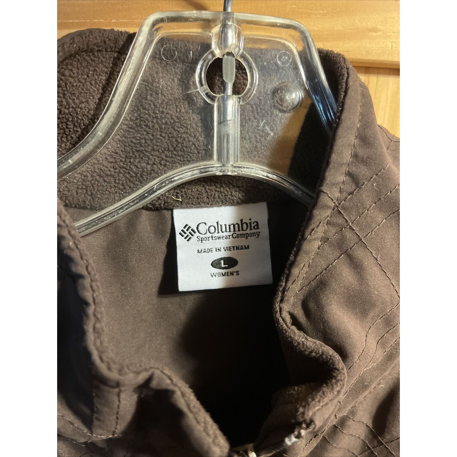 Columbia Columbia Women’s L Brown Full Zip Sleeveless Polyester Vest Size L / US 10 / IT 46 - 2 Thumbnail