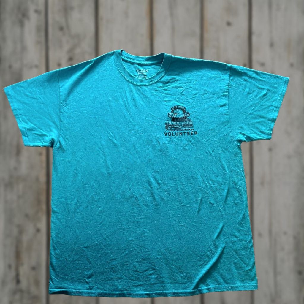 Gildan Gildan Shirt Mens XL Green Johnstown Volunteer Graphic Tee Crewneck Tagless Size US XL / EU 56 / 4 - 1 Thumbnail
