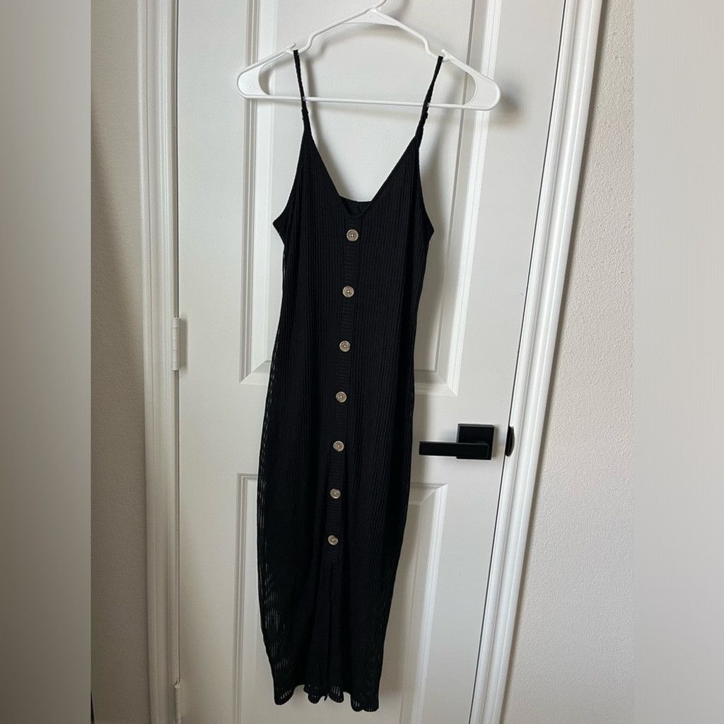 Express Black Midi Dress - S Size S / US 4 / IT 40 - 1 Thumbnail