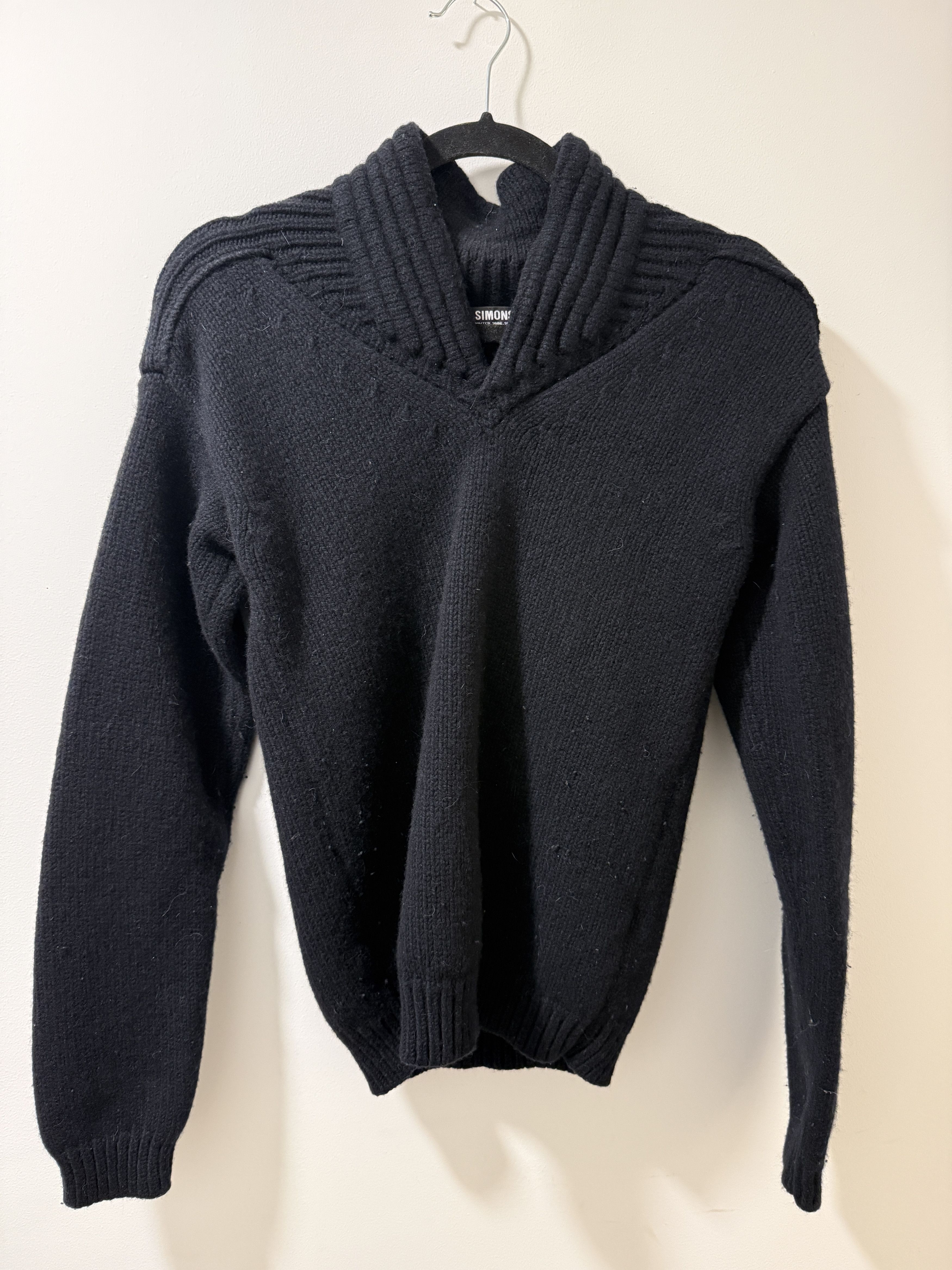 Raf Simons RAF SIMONS FW 06 RUNWAY STAND UP COLLAR JUMPER Size US S / EU 44-46 / 1 - 2 Thumbnail