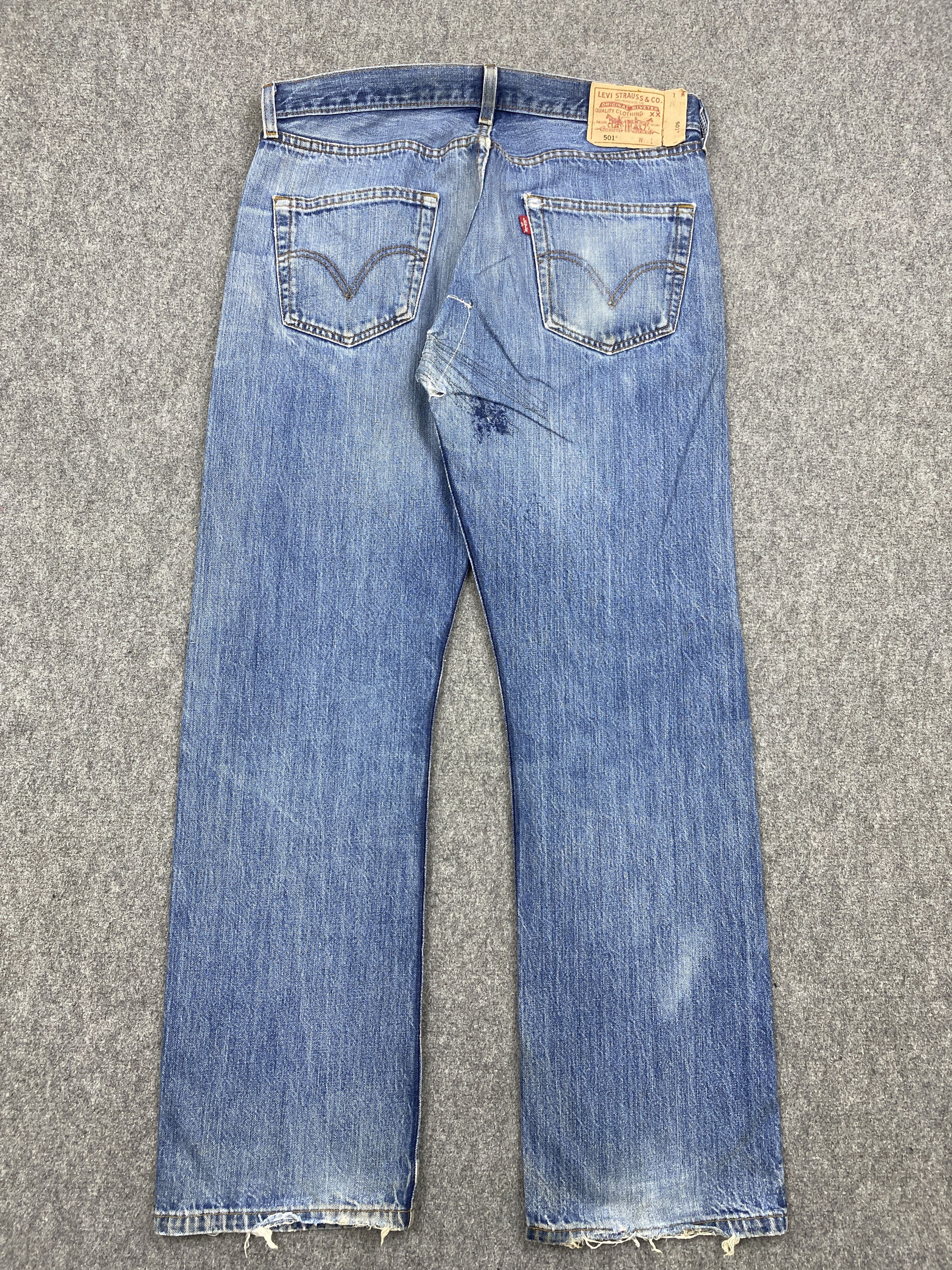 Levi's Vintage Dirty Distressed levis 501 Jeans DP2832 Size US 33 - 3 Thumbnail