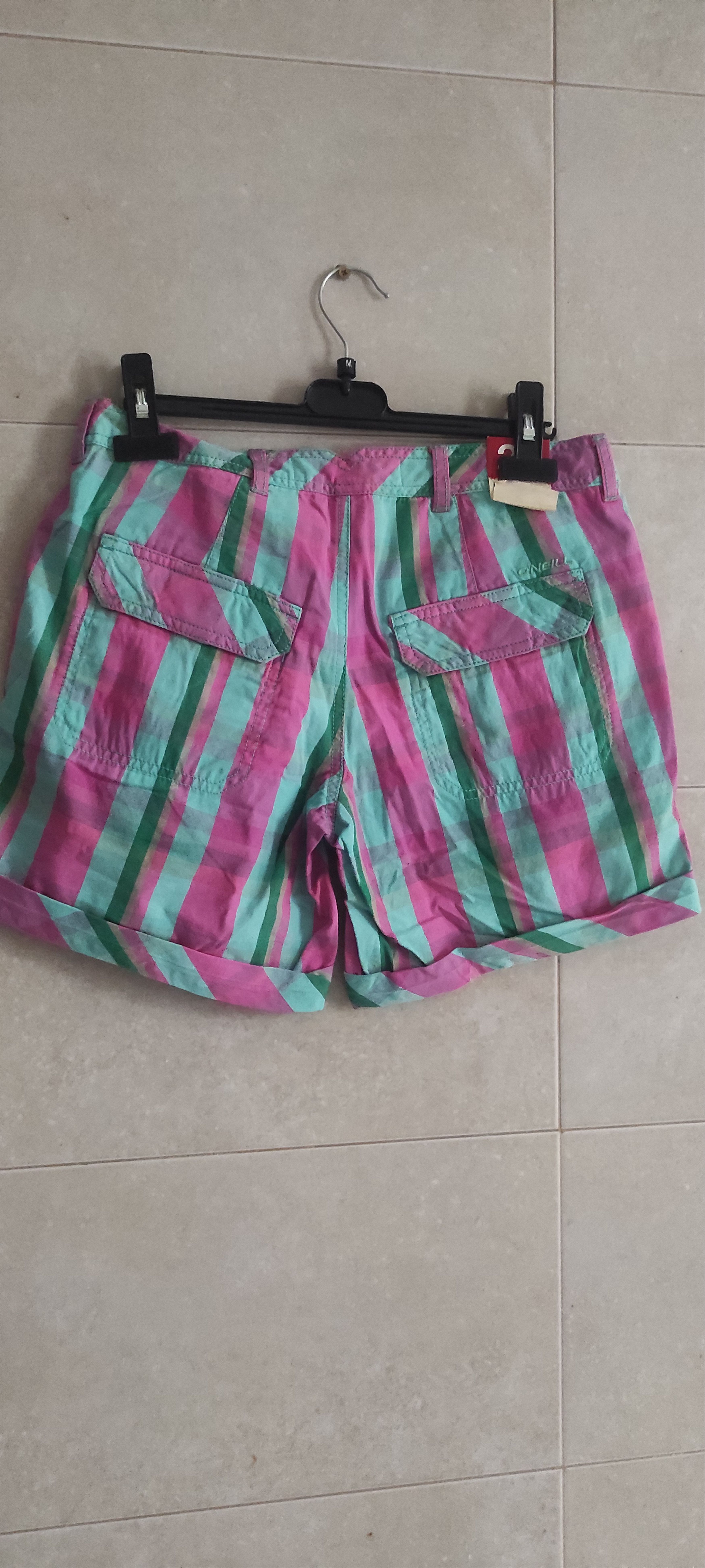 O'Neill Lot Of 2 Oneill Men's Plaid Bermuda Striped Shorts Size 32 Size US 27 - 4 Thumbnail