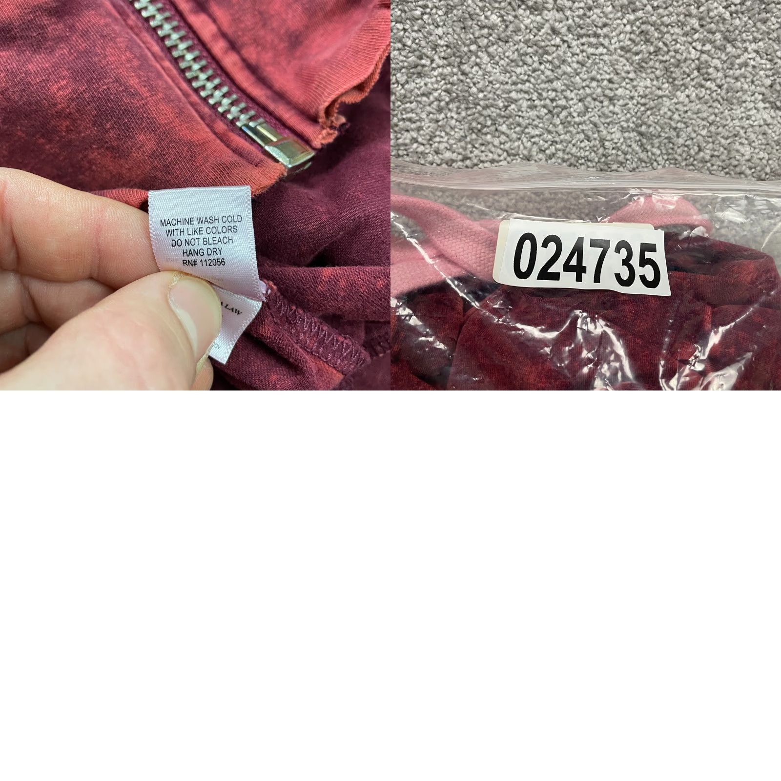 Vintage Zenana Signature Full Zip Hoodie Men M Red Solid Cotton Spandex Hoodie zipper Outdoor Classic Great Condition Mens Size US M / EU 48-50 / 2 - 8 Thumbnail