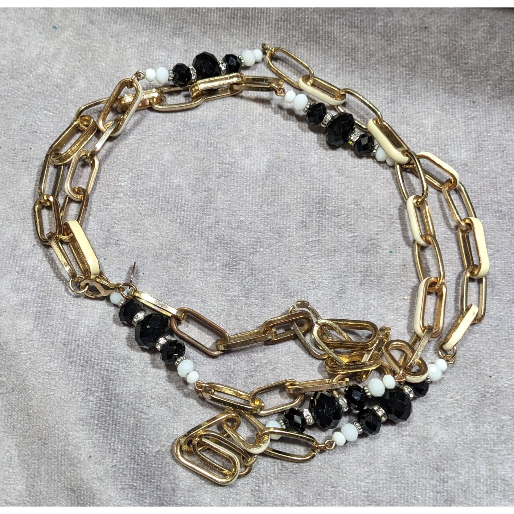 Other Vintage Ali-Khan New York Gold Tone Chain Necklace With Bead Size ONE SIZE - 8 Thumbnail