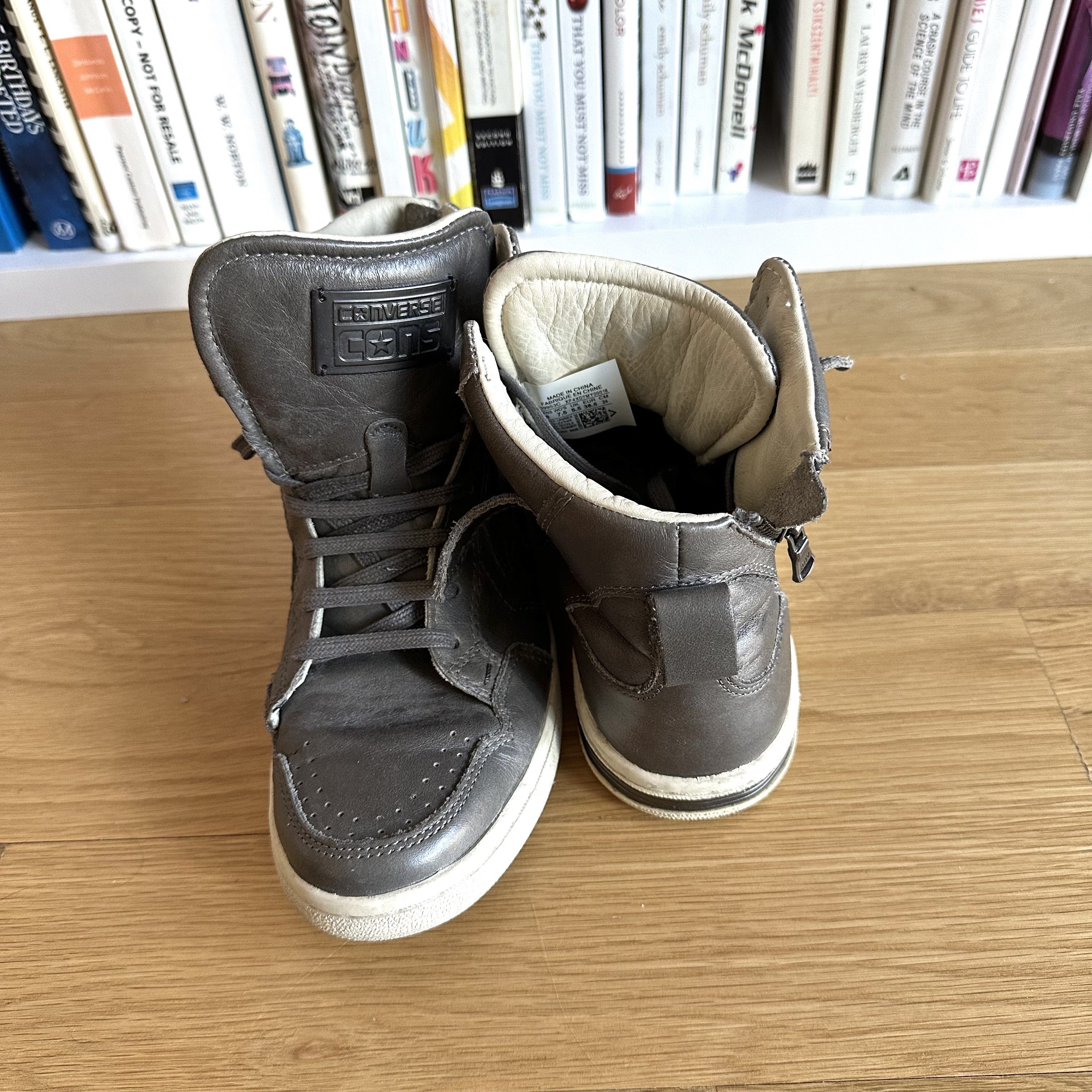 Converse John Varvatos JOHN VARVATOS x CONVERSE Gray High Top Sneakers Grailed