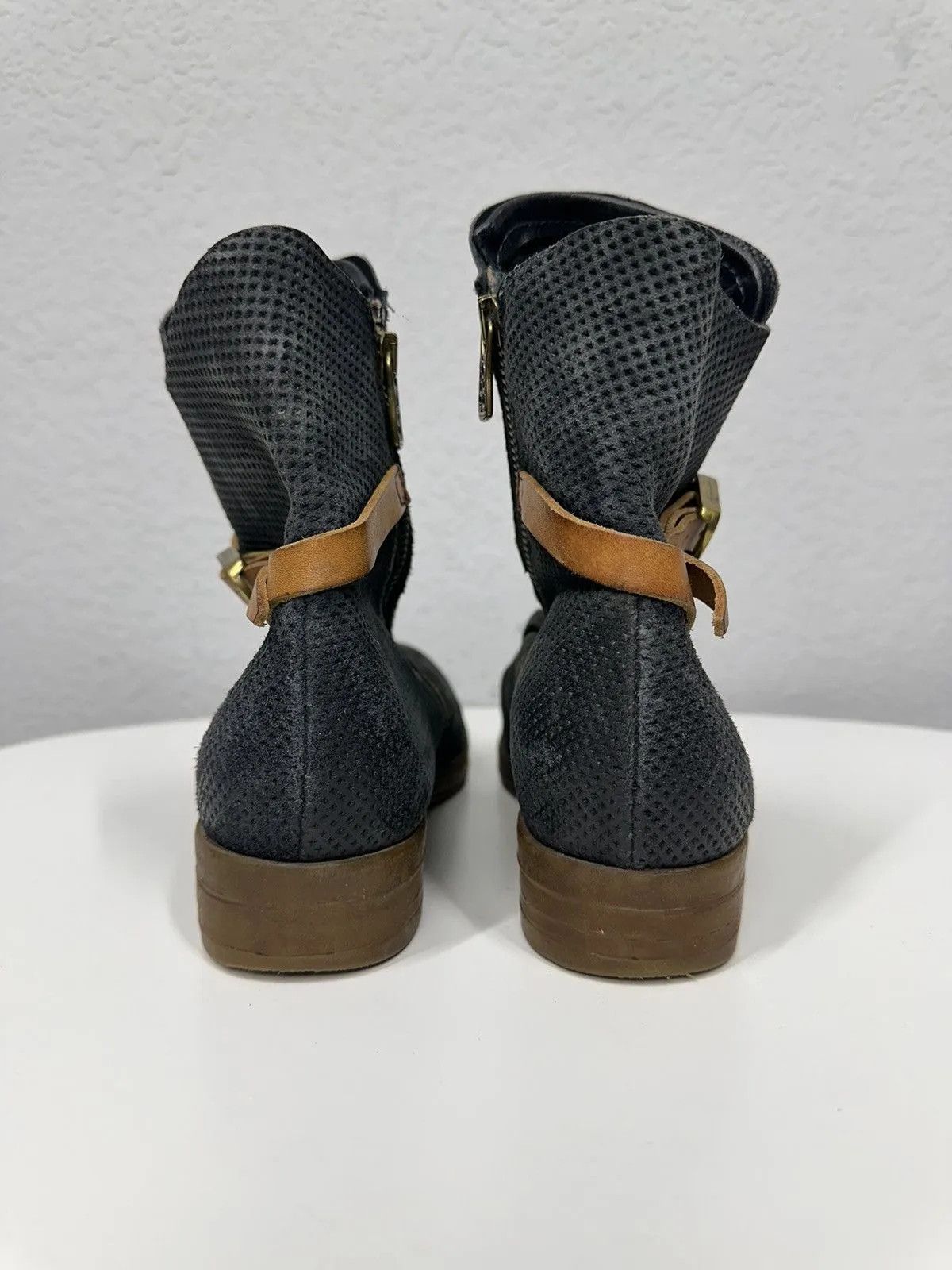 A.S.98 Vintage Guidi Style AS 98 Leather Boots Italy Design Poell Size US 7 / EU 40 - 8 Thumbnail