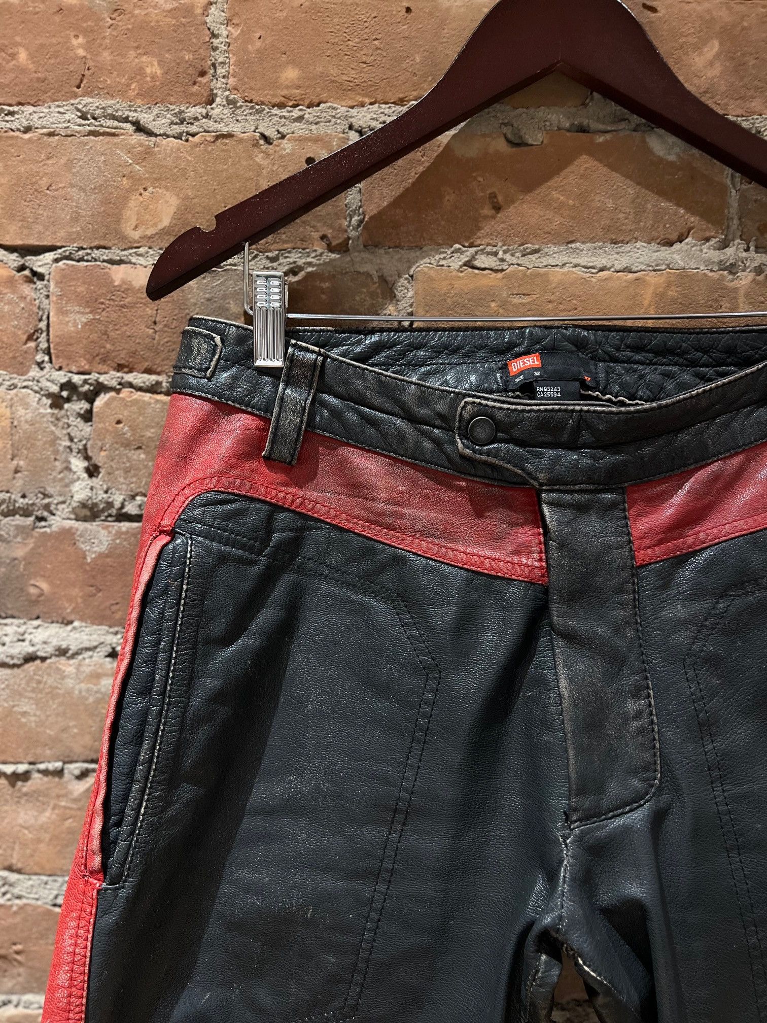 Diesel Diesel “Industry Division” Two-Tone Leather Pants Size US 32 / EU 48 - 5 Thumbnail