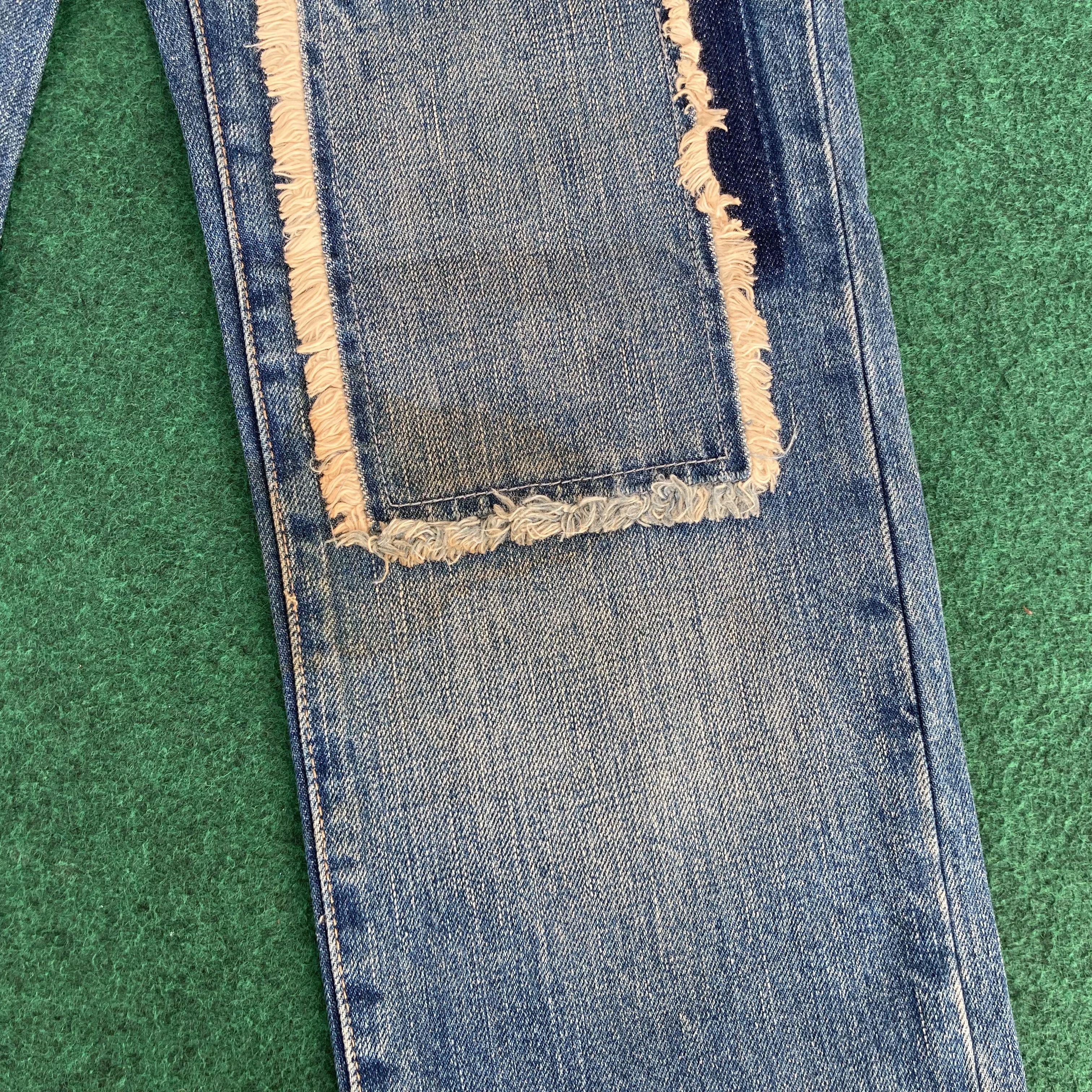 Designer × Japanese Brand × PPFM Vtg PPFM Patchwork Japan Denim Streetwear 30 Pant Jeans Size US 30 / EU 46 - 8 Thumbnail