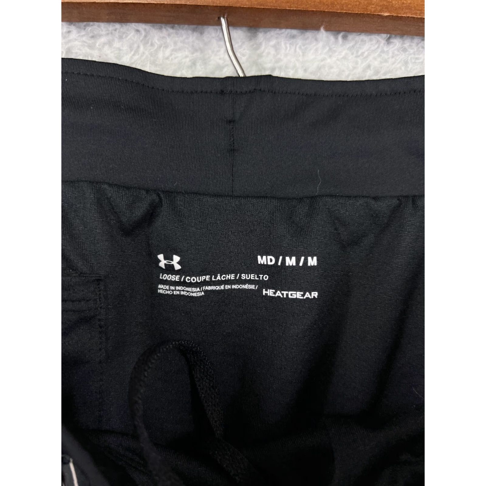 Under Armour Under Armour Shorts Womens M Pink Black Striped Running Jogging Polyester Athletic Breathable Quick Dry 100% Polyester Womens Shorts Size 32" / US 10 / IT 46 - 3 Thumbnail