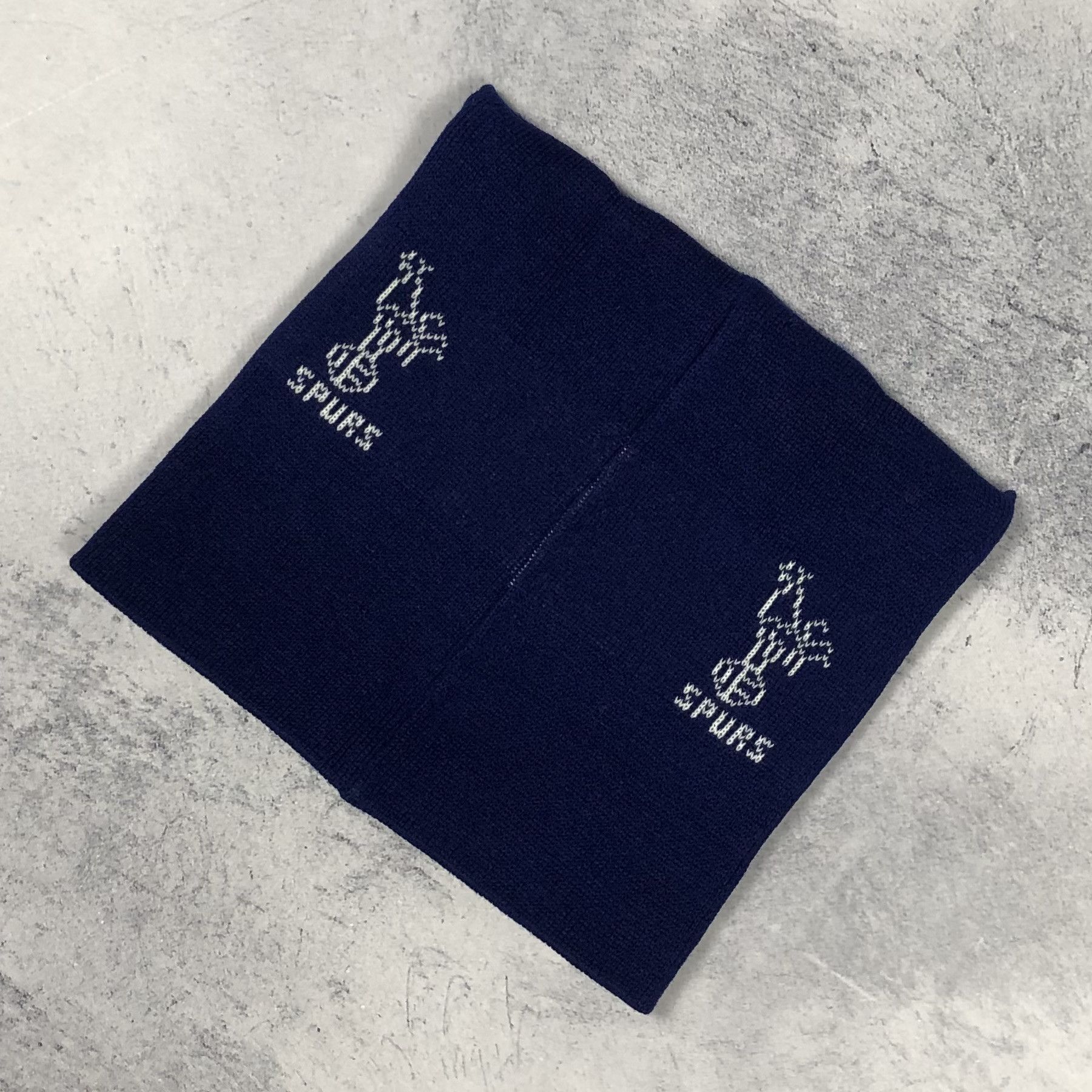 Vintage 80s Tottenham Hot Spurs Flat Knit Beanie Vintage Hat Size ONE SIZE - 4 Thumbnail