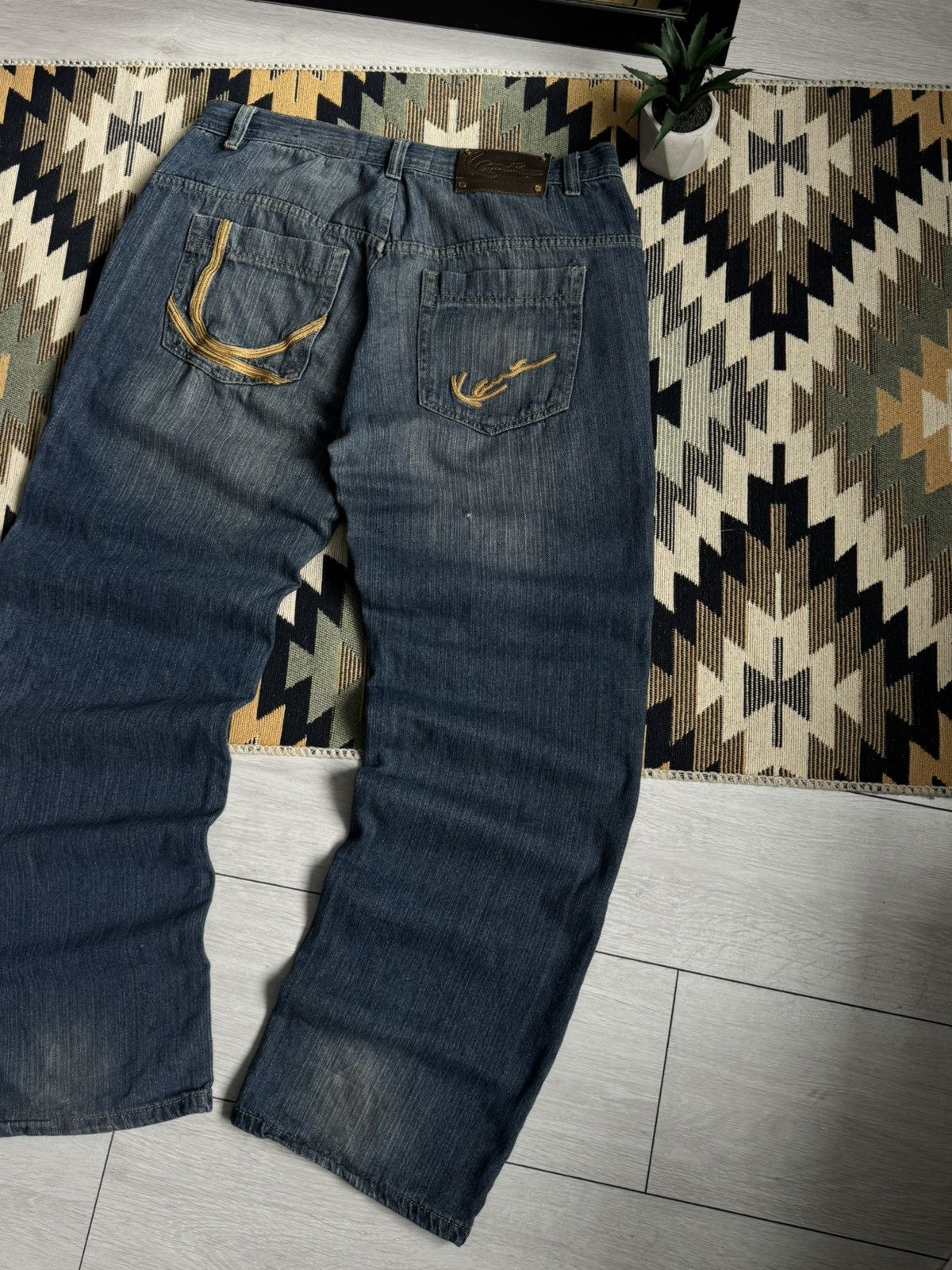 Karl Kani Vintage Y2K Karl Kani Baggy Distressed Denim Pants Size US 38 / EU 54 - 3 Thumbnail