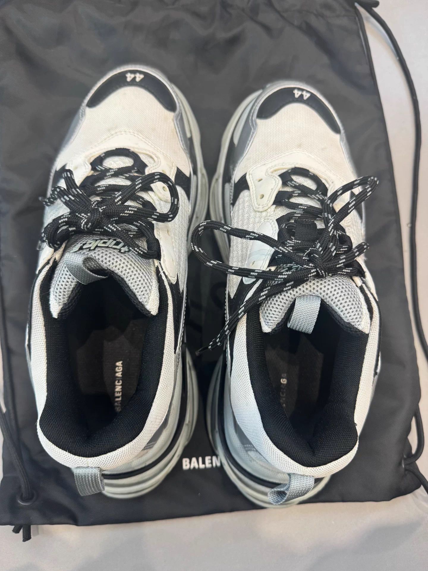Balenciaga Balenciaga Triple S Panda 44 Men's Size US 11 / EU 44 - 4 Thumbnail