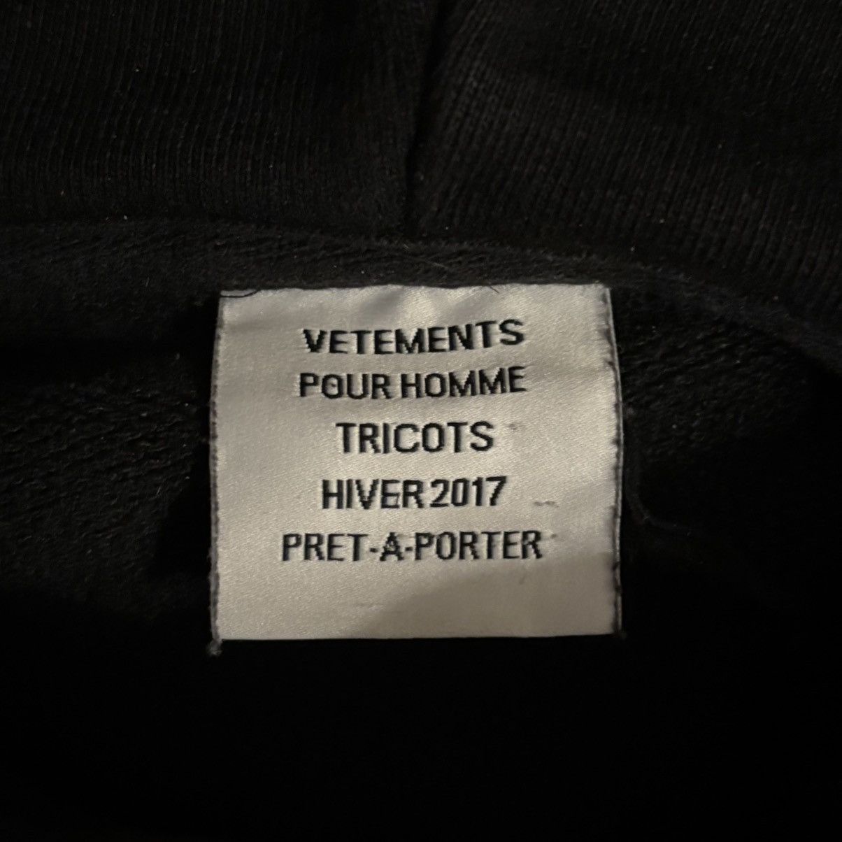 Vetements Vetements AW17 “Total Fucking Darkness” Hoodie Size US XS / EU 42 / 0 - 5 Thumbnail