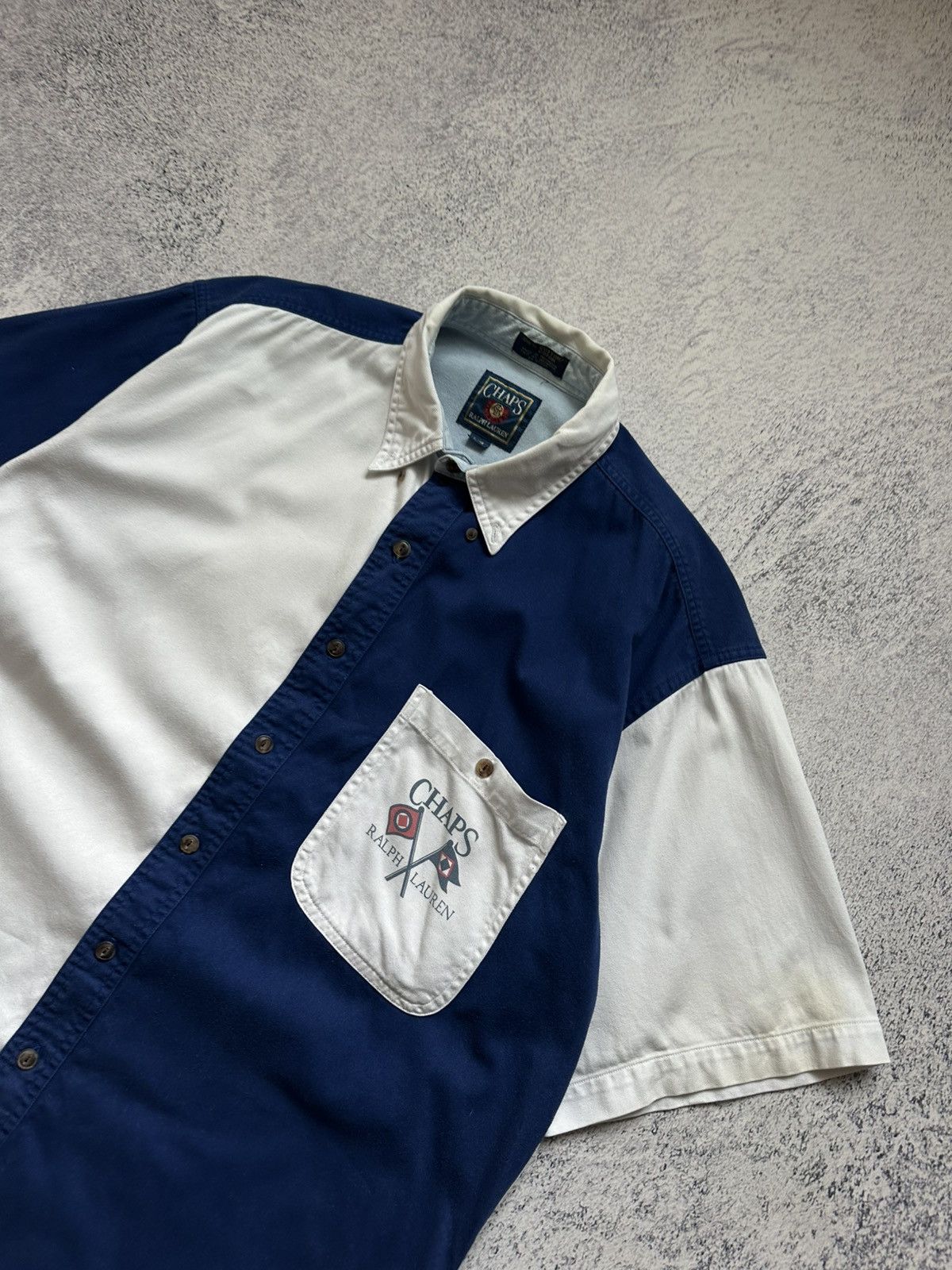 Chaps Ralph Lauren Vtg Chaps Ralph Lauren Yacht Sailing 90s Y2K Button Up Shirt Size US XL / EU 56 / 4 - 5 Thumbnail
