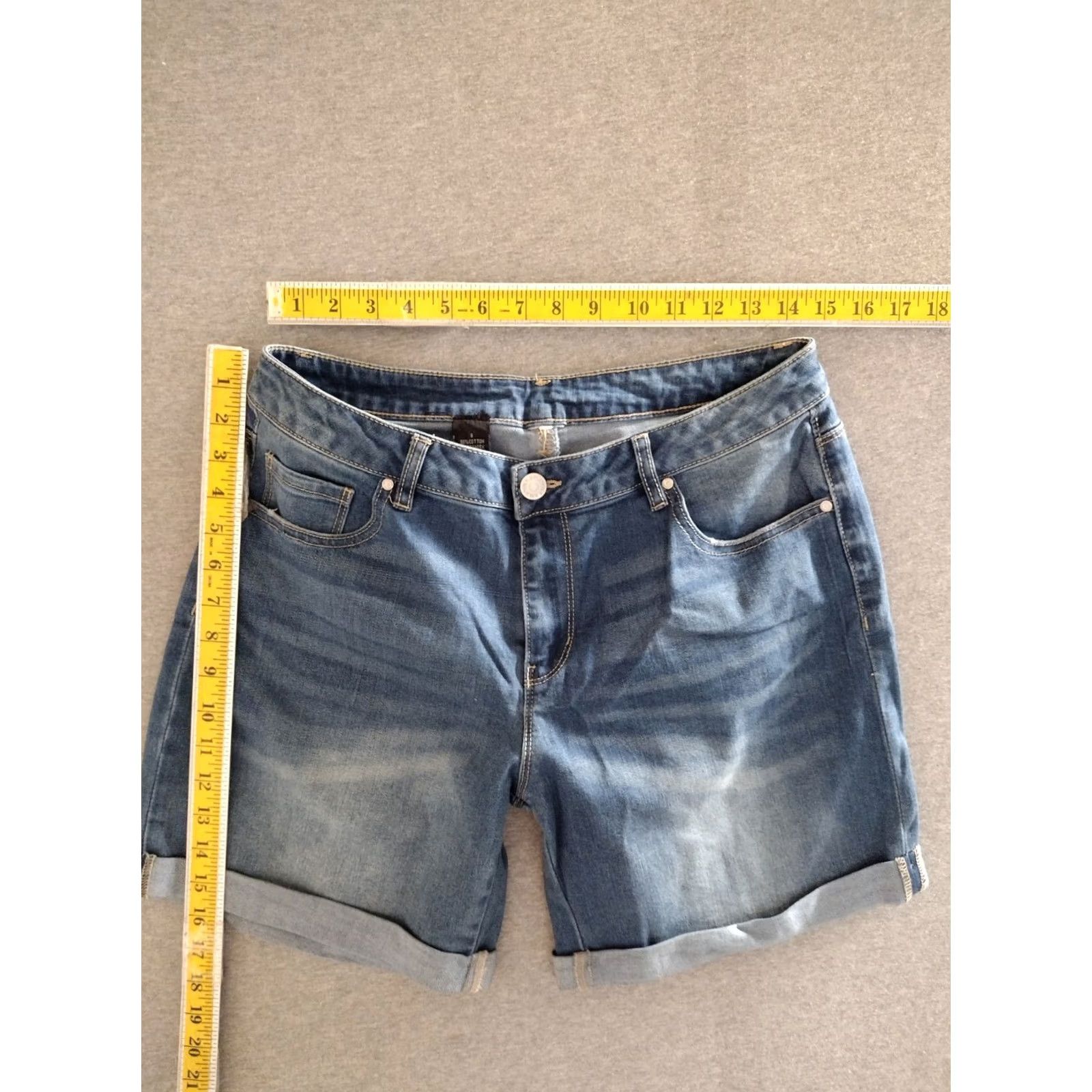 Vintage Unbranded Women 8 Blue Jeans Shorts Shirt Size 30" / US 8 / IT 44 - 5 Thumbnail