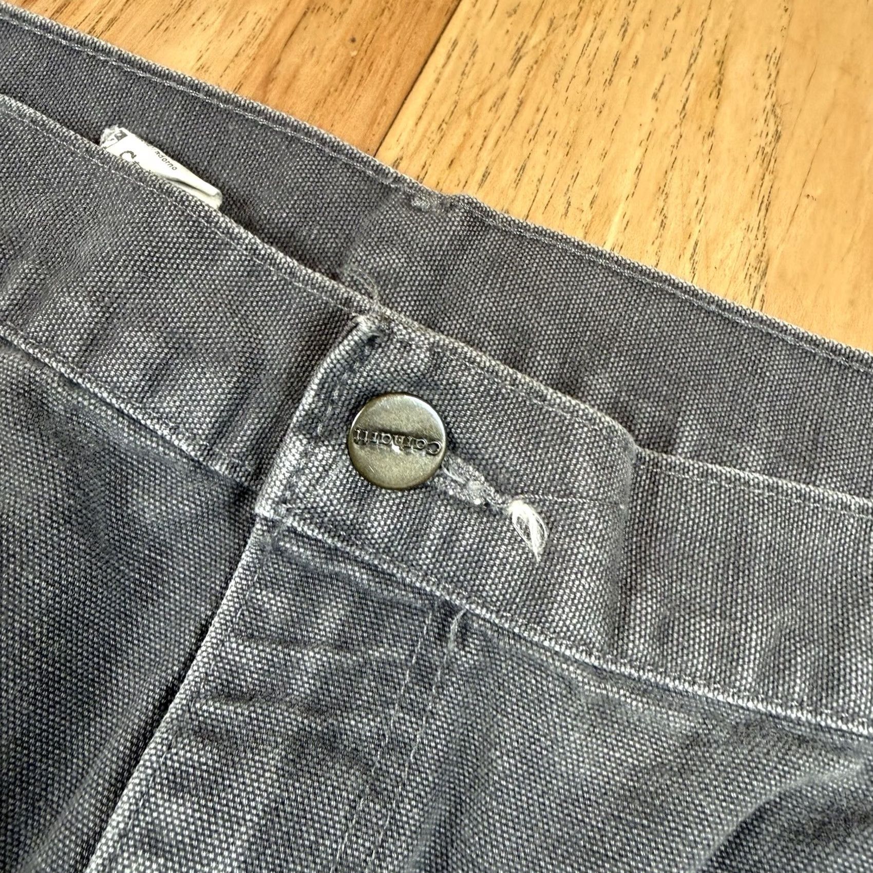 Carhartt VINTAGE Carhartt Carpenter Pants Mens 40x34 Grey USA Made Canvas Workwear Double Knee Pants Mens 40x34 Gray USA Carhartt Clothing Size US 40 / EU 56 - 5 Thumbnail