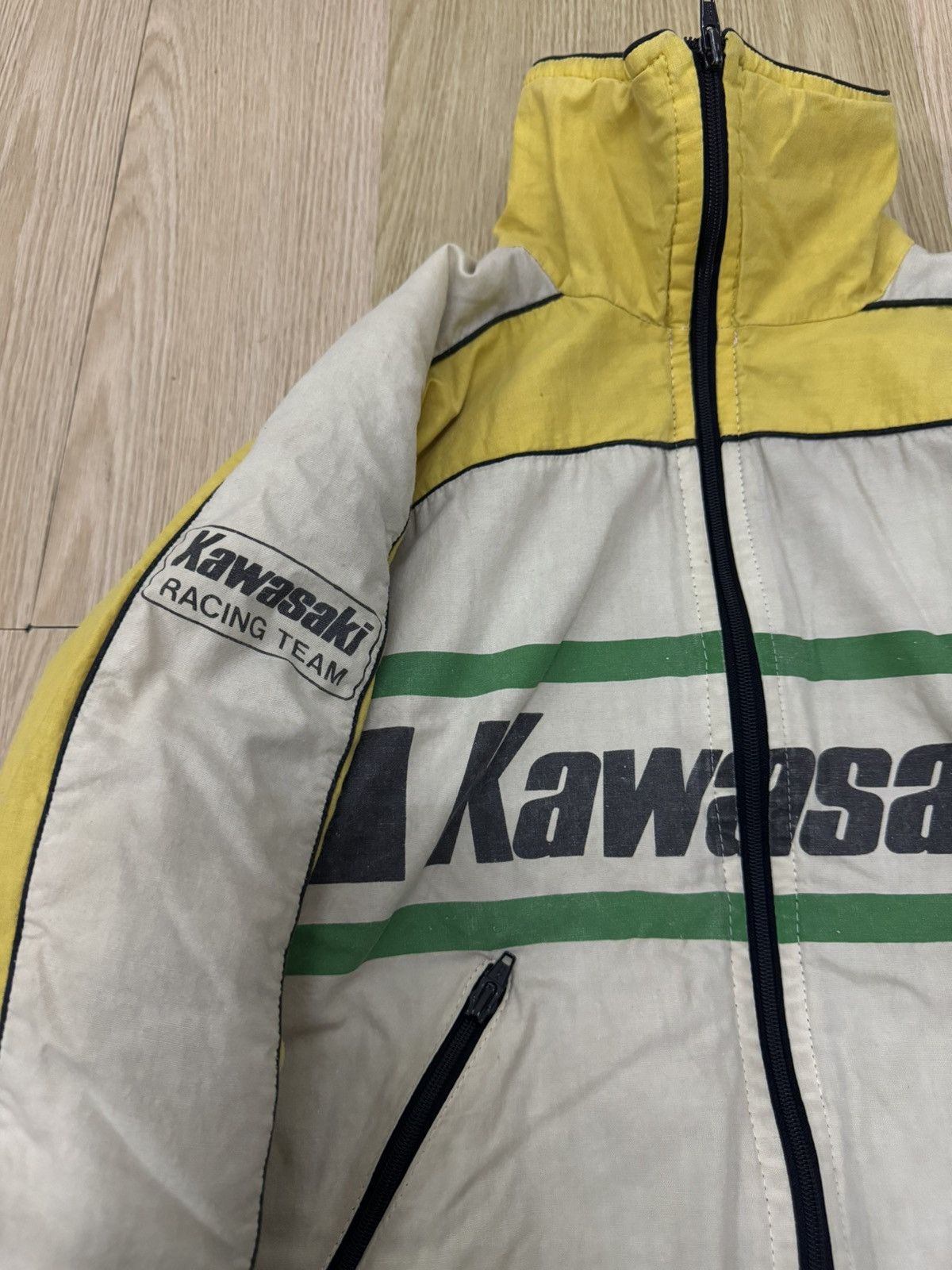 Vintage 🔥RARE Vintage 80’s Kawasaki Racing Team bomber jacket Size US M / EU 48-50 / 2 - 5 Thumbnail