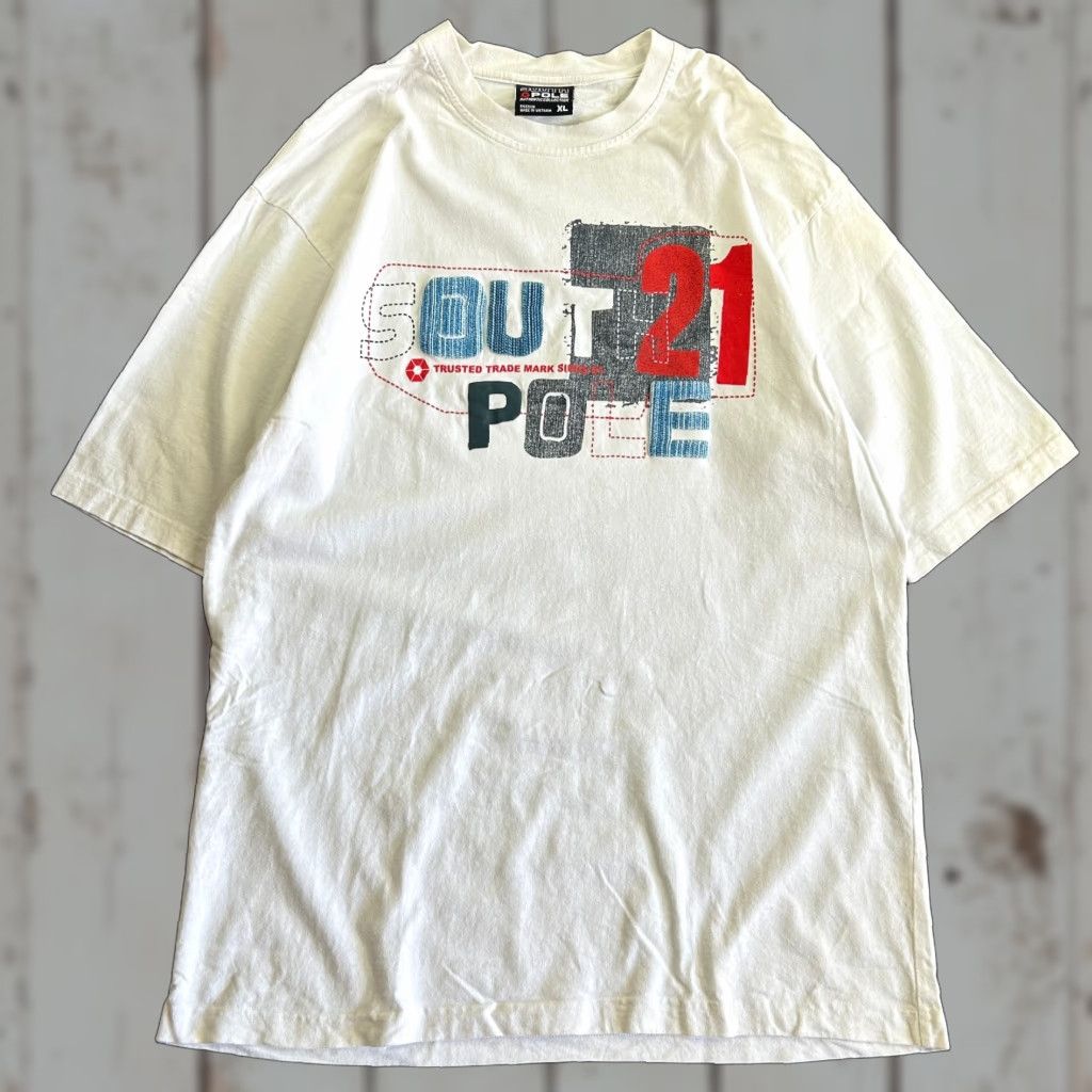 Southpole VINTAGE Southpole T-Shirt XL White Graphic Print Crew Neck Short Sleeve Men 90s Hip Hop Streetwear Grunge Indie Skate Logo Size US XL / EU 56 / 4 - 1 Thumbnail