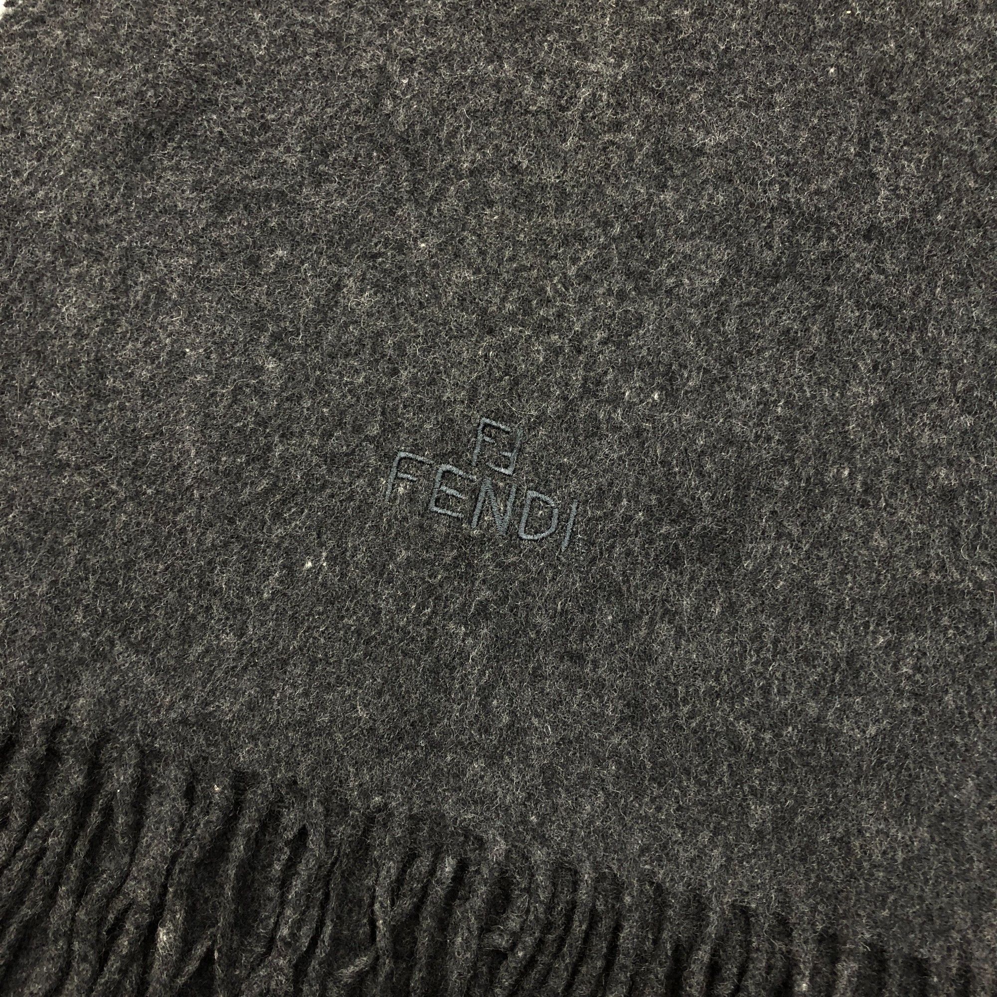 Fendi Vintage 90s Fendi Scarf Muffler Wool Cashmere Scarves Size ONE SIZE - 5 Thumbnail