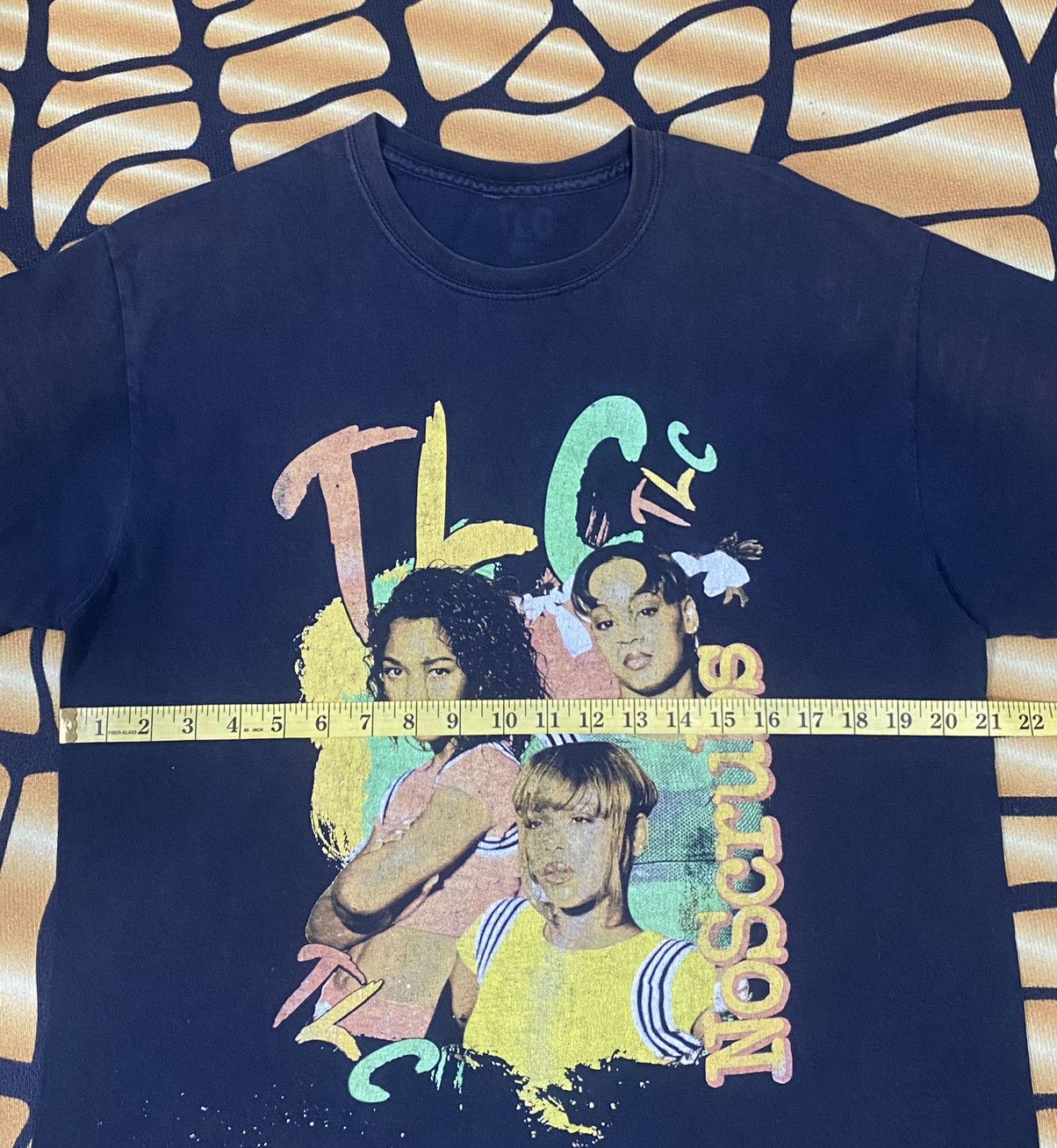Band Tees × Rap Tees × Vintage RARE Y2K TLC RAP TEE FADED BLACK TSHIRT Size US M / EU 48-50 / 2 - 9 Thumbnail