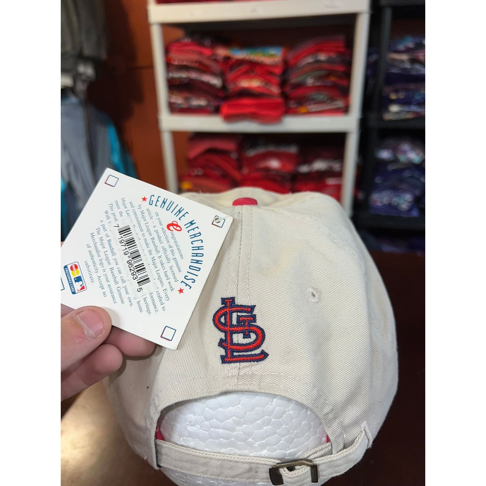 MLB St. Louis Cardinals Hat Baseball MLB Logo Drew Pearson Cap Size ONE SIZE - 5 Thumbnail
