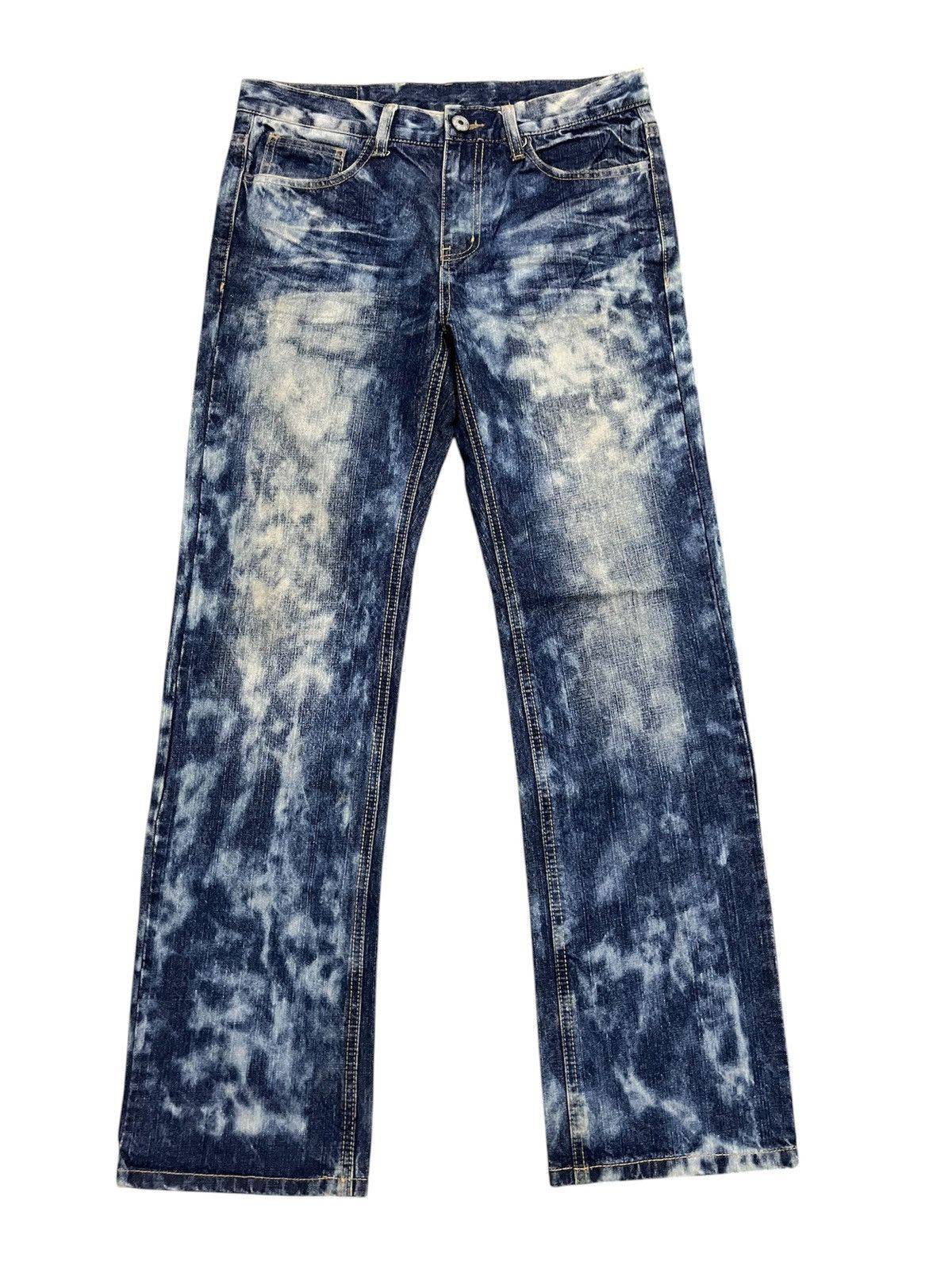 Japanese Brand strawberry leaves japanese brand acid wash jeans Size US 33 - 1 Thumbnail