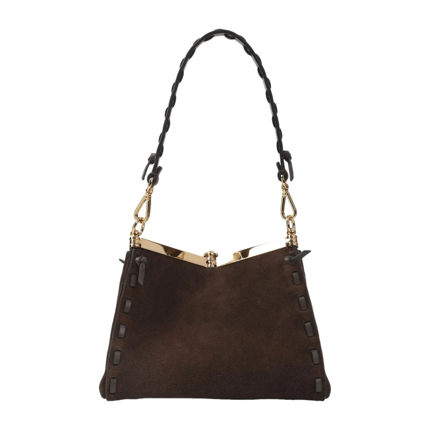 Etro ETRO Vela Small Brown Suede Shoulder Bag New & Authentic Size ONE SIZE - 2 Thumbnail